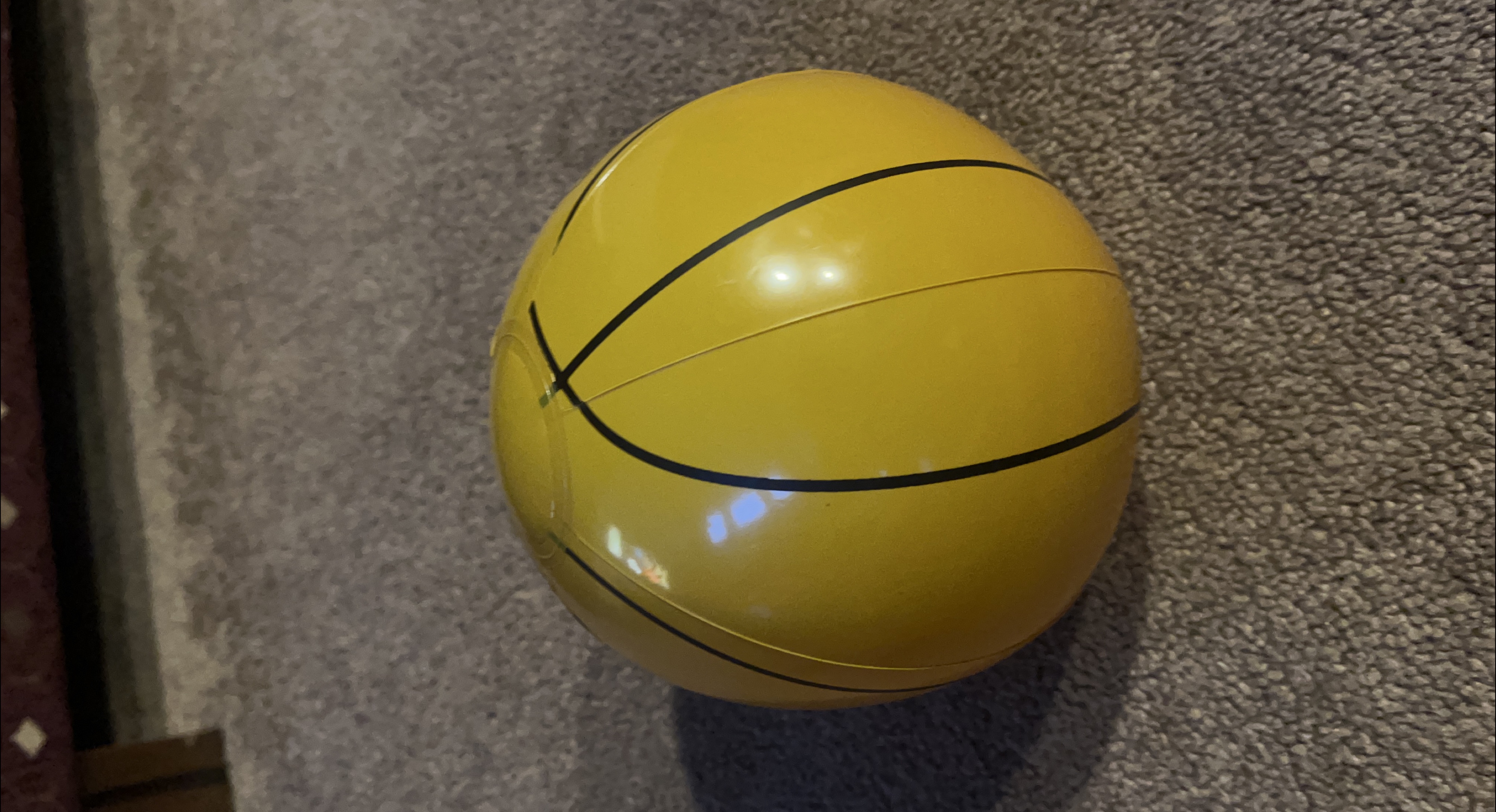 Yellow Plastic Toy Basketball