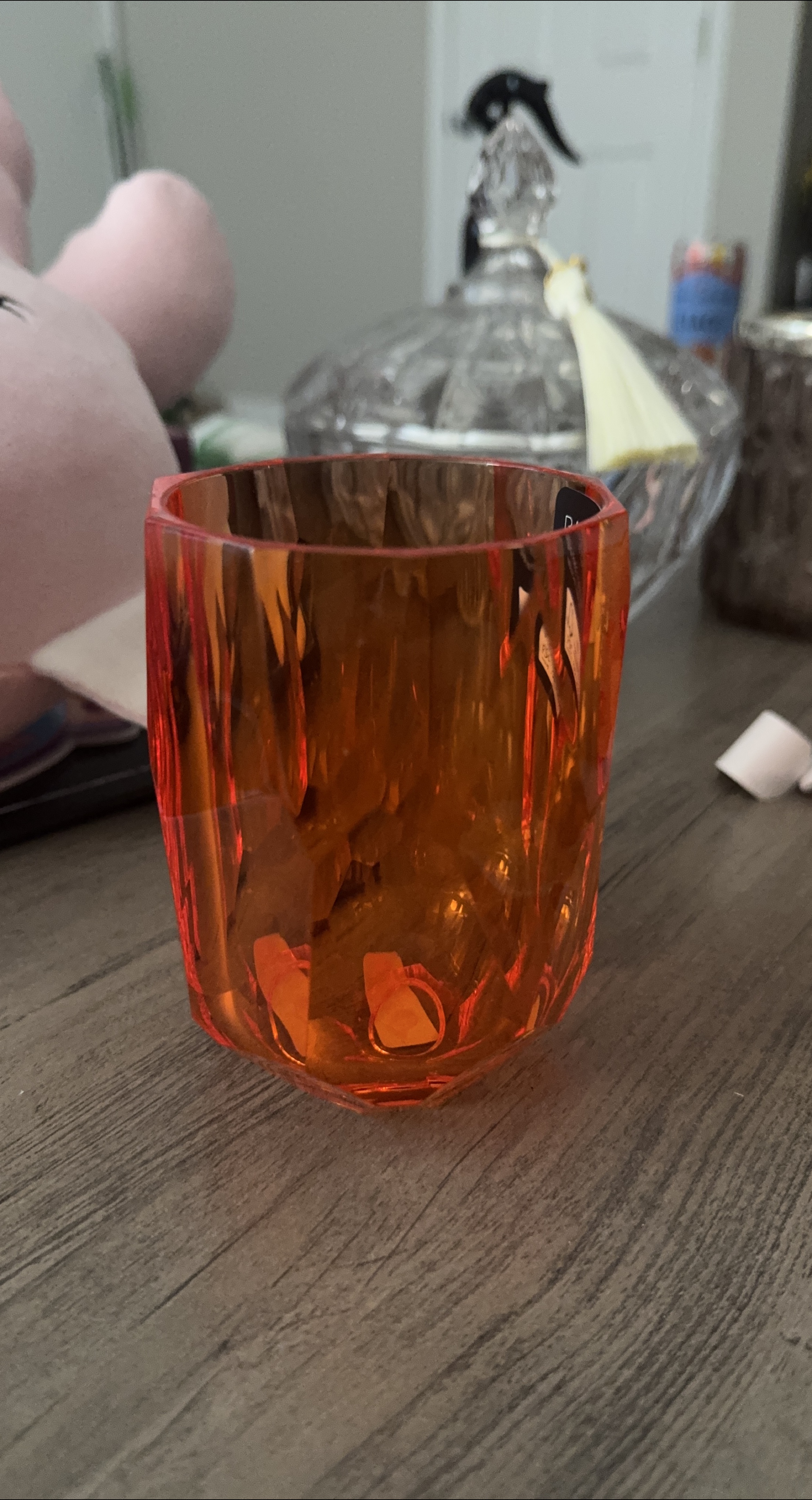 Rachel Zoe Orange Glass Candle Holders (Set of 4) thumbnail