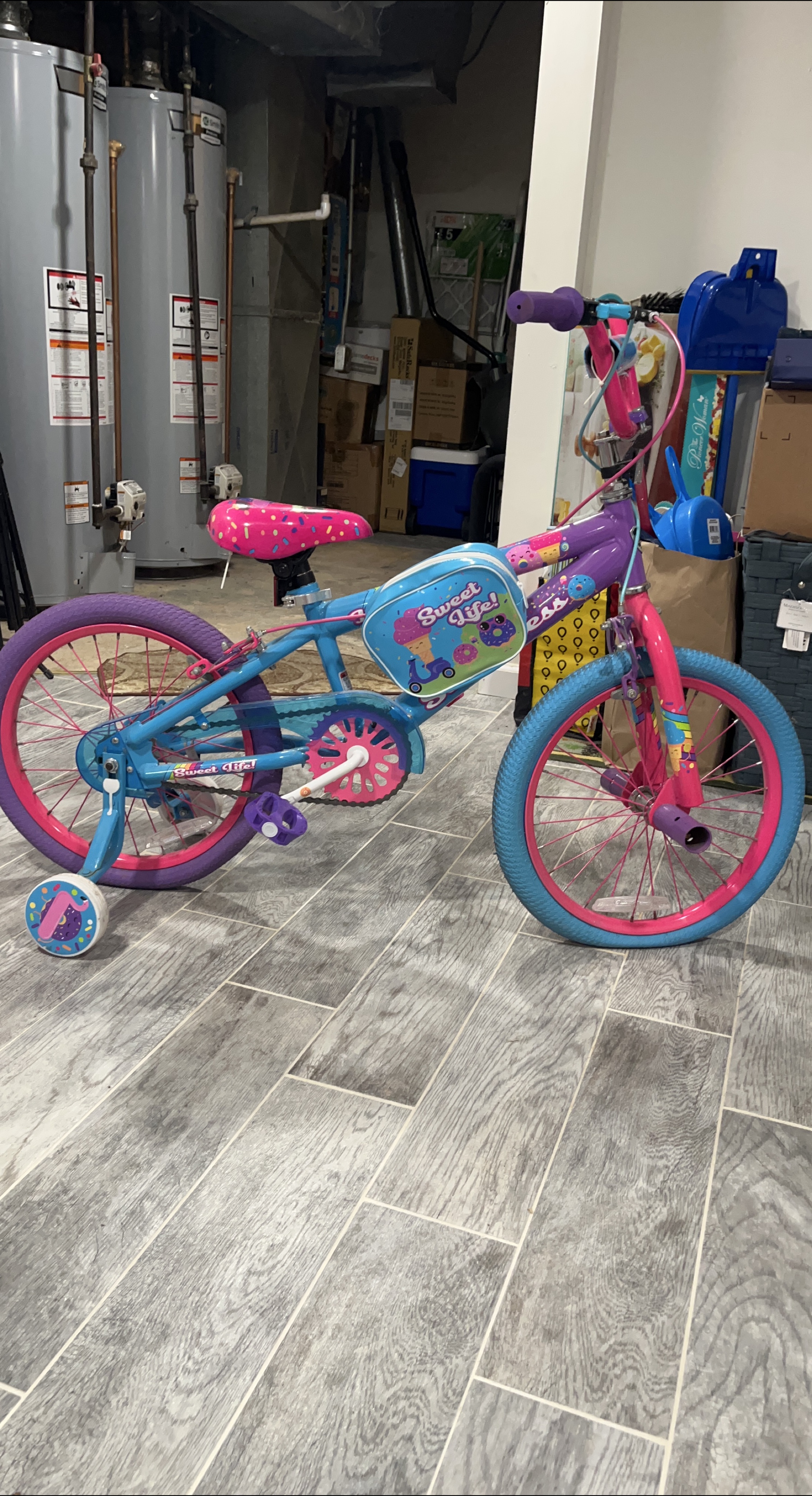 Sweet Life Kids' Bike - Blue and Pink thumbnail
