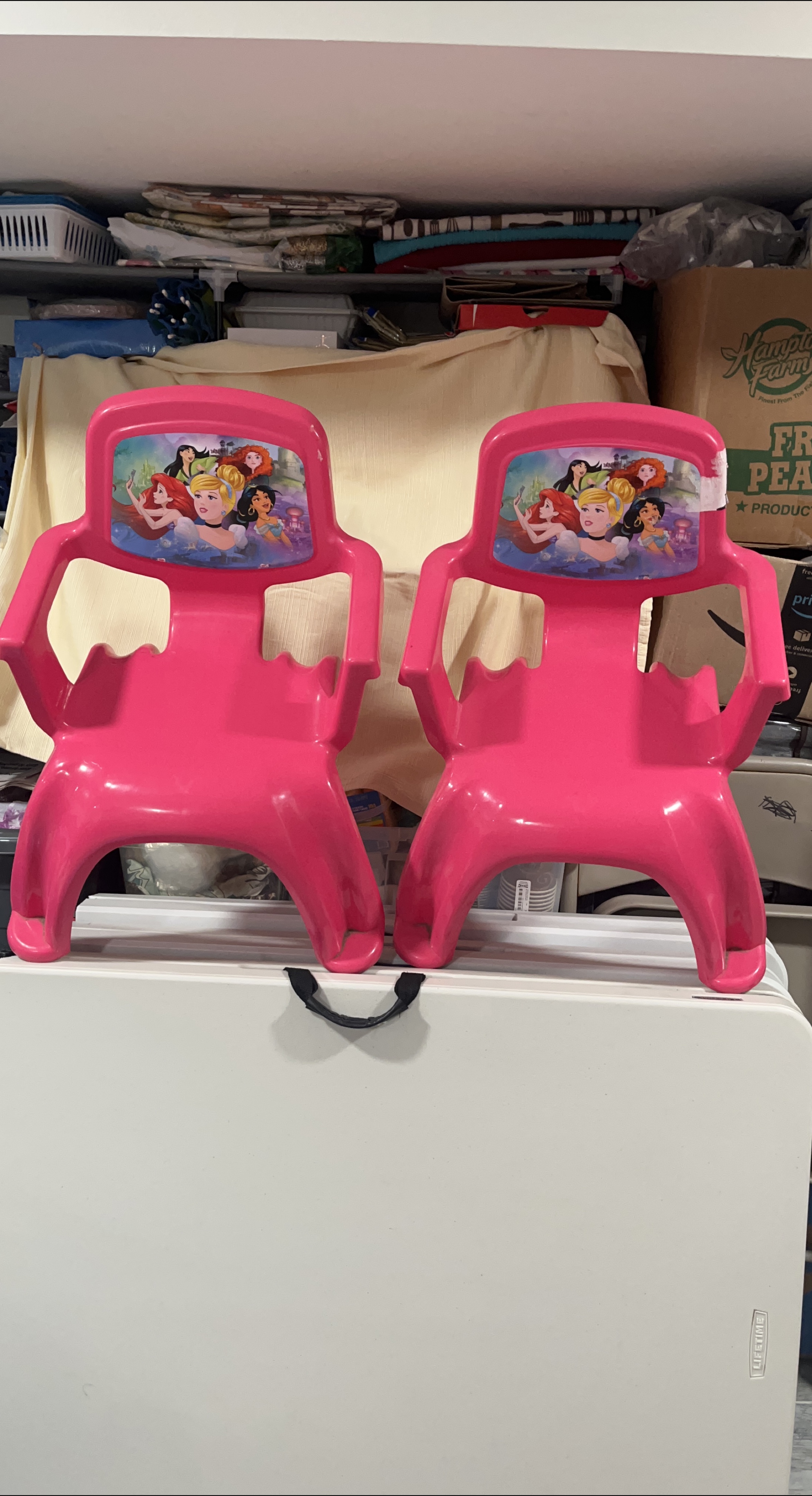 Pink Disney Princess Kids Chairs - Set of 2 thumbnail