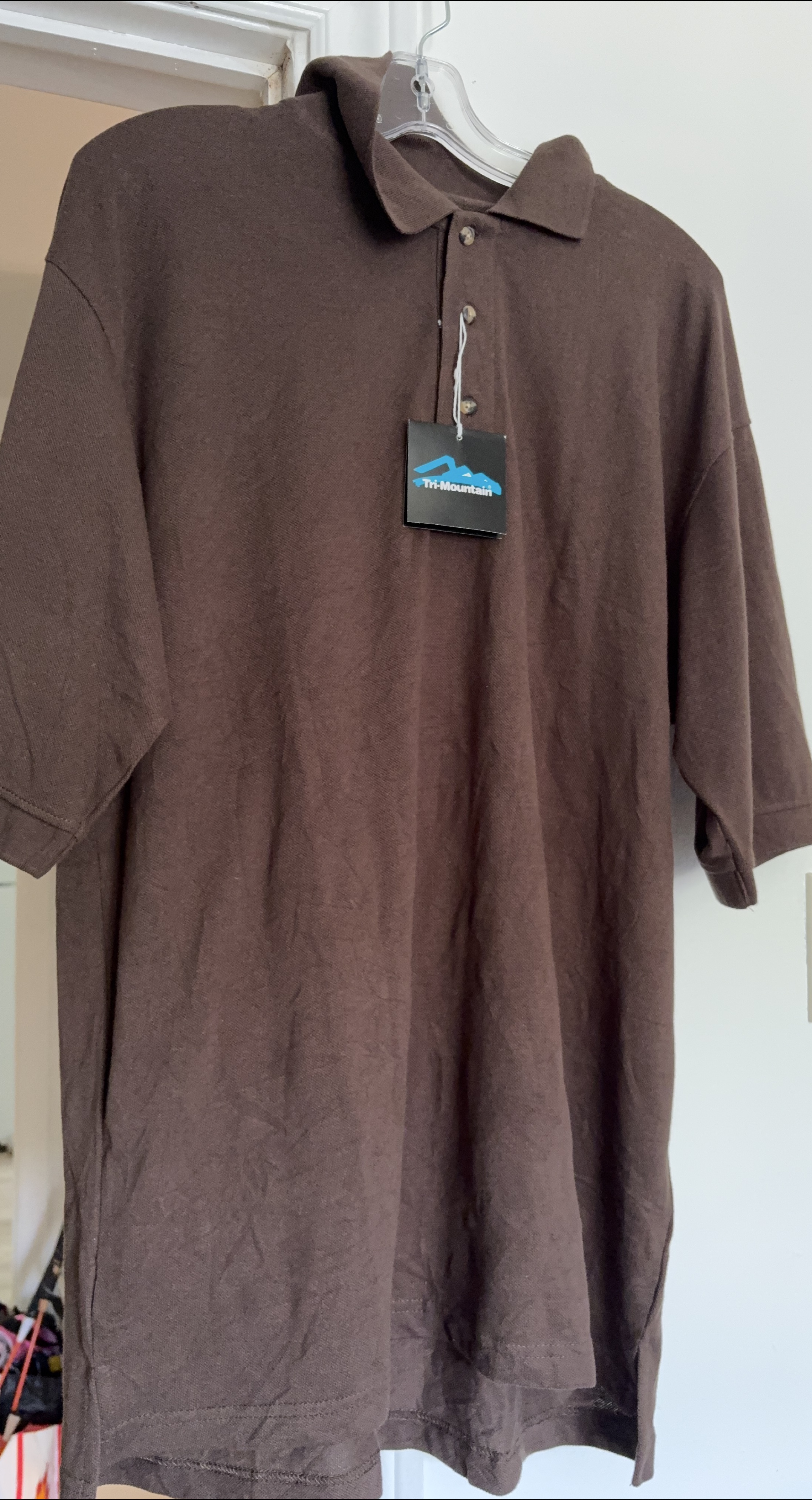 Tri-Mountain Brown Polo Shirt thumbnail