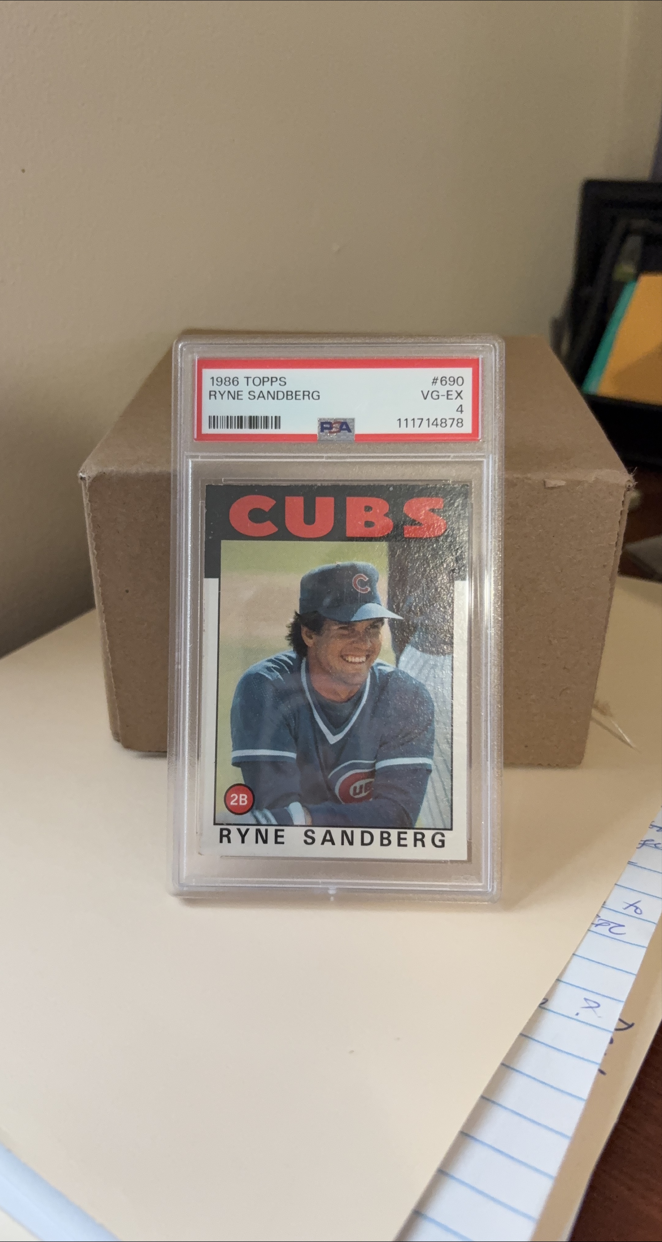 1986 Topps Ryne Sandberg Baseball Card thumbnail