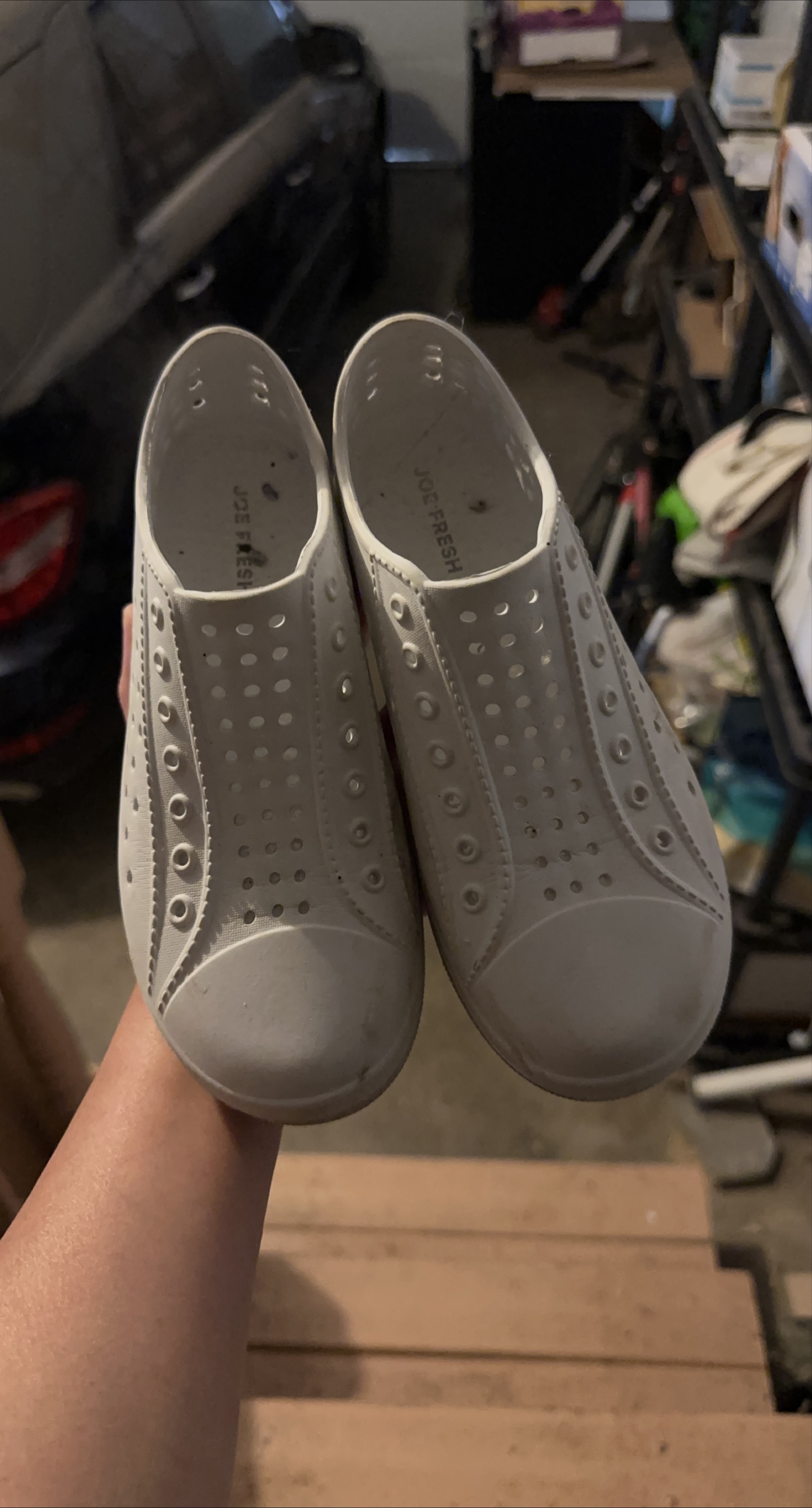 Joe Fresh Kids White Slip-on Shoes - Size 2 thumbnail