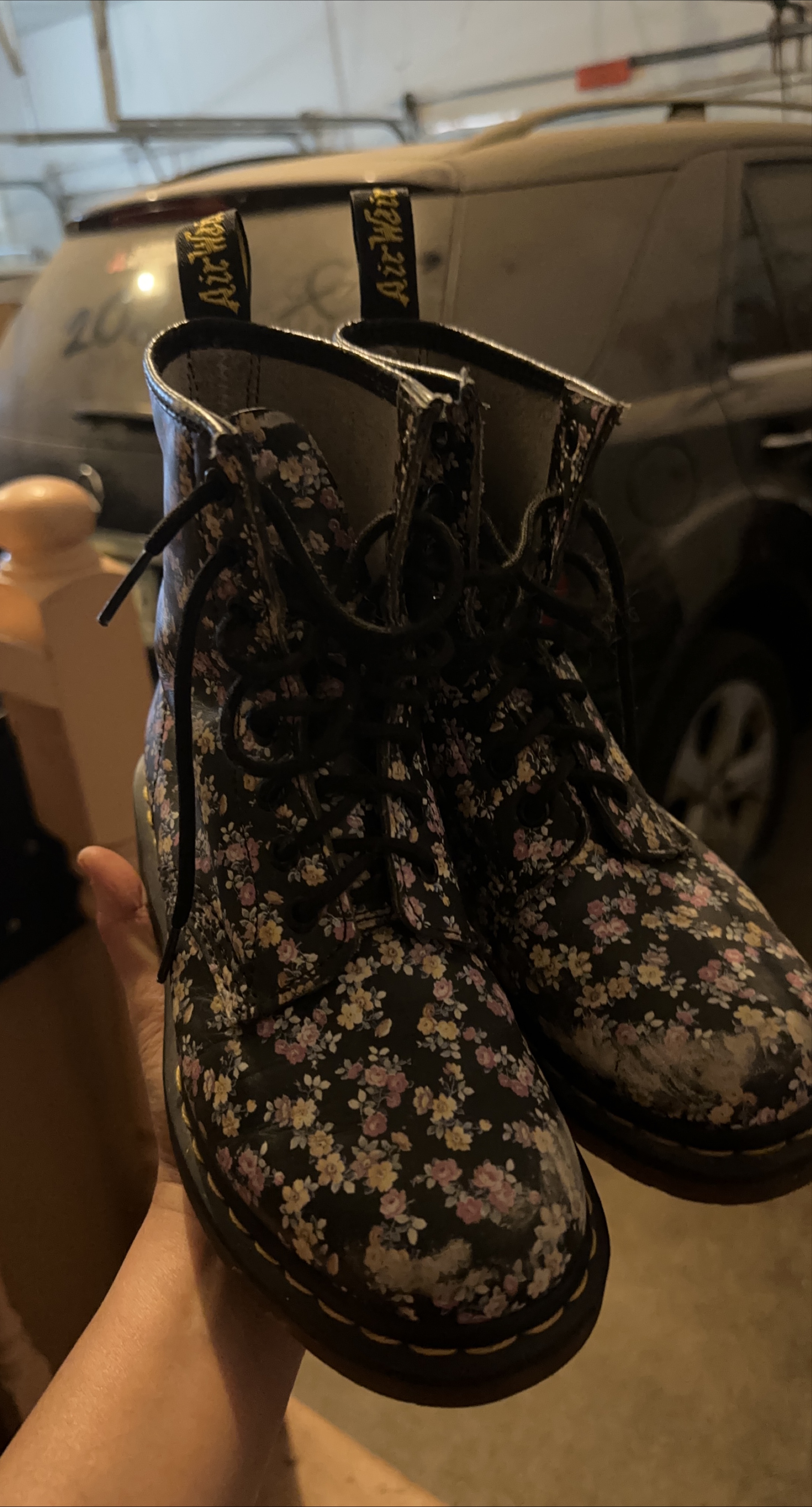 Dr. Martens 1460 Floral Boots - US Size 6 thumbnail