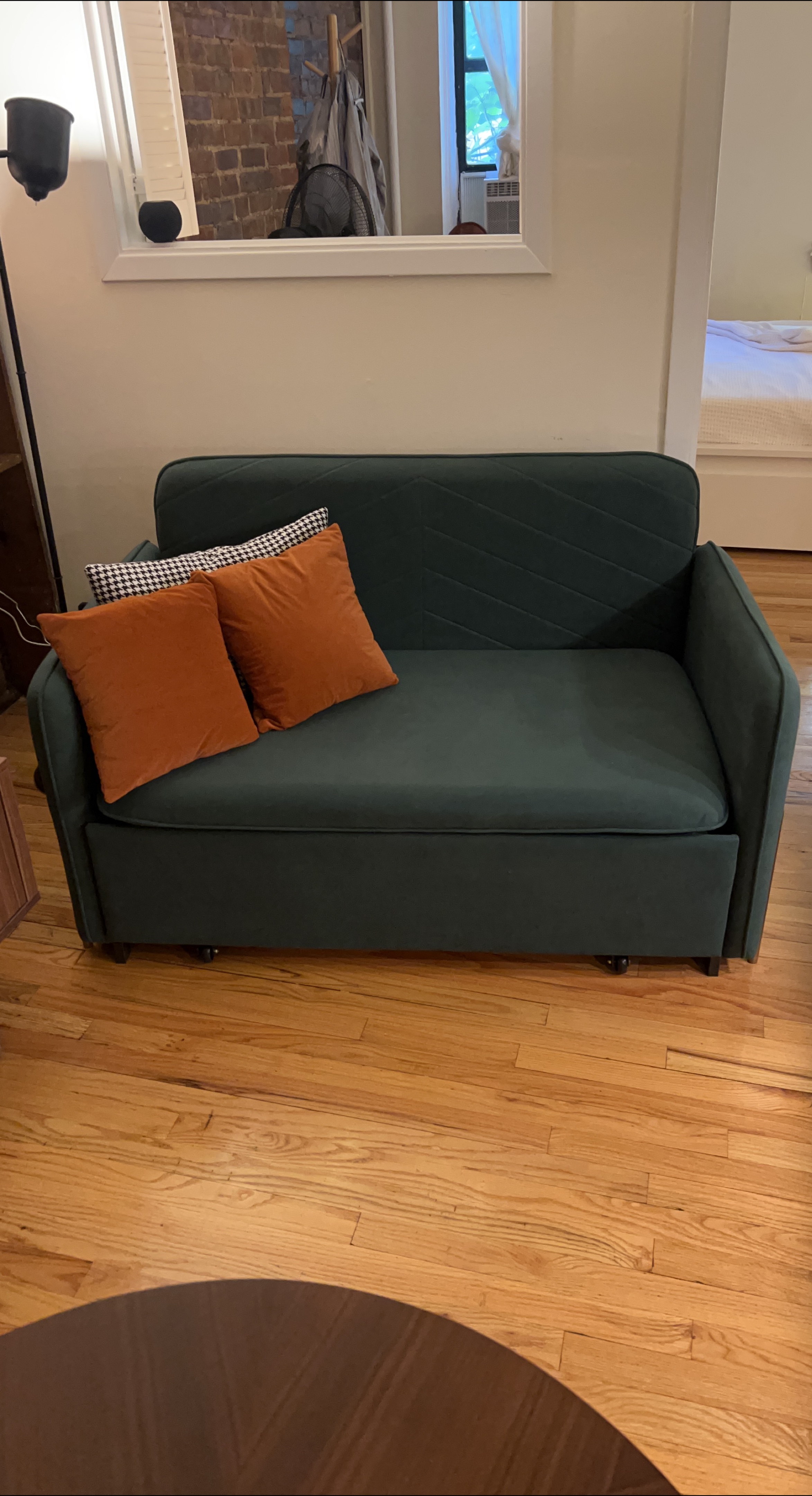 Green Loveseat Sofa Bed thumbnail
