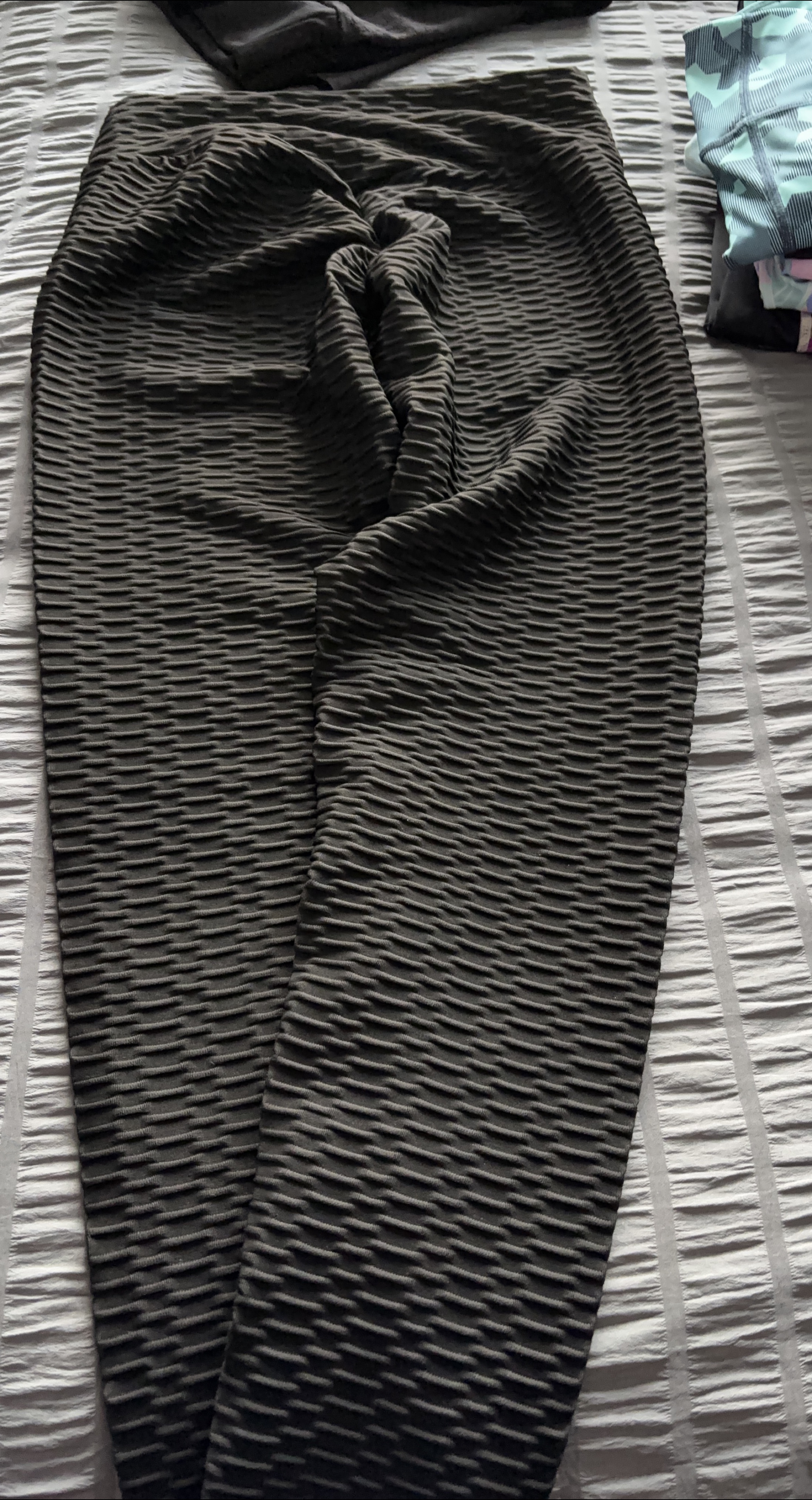 Black Textured Leggings thumbnail