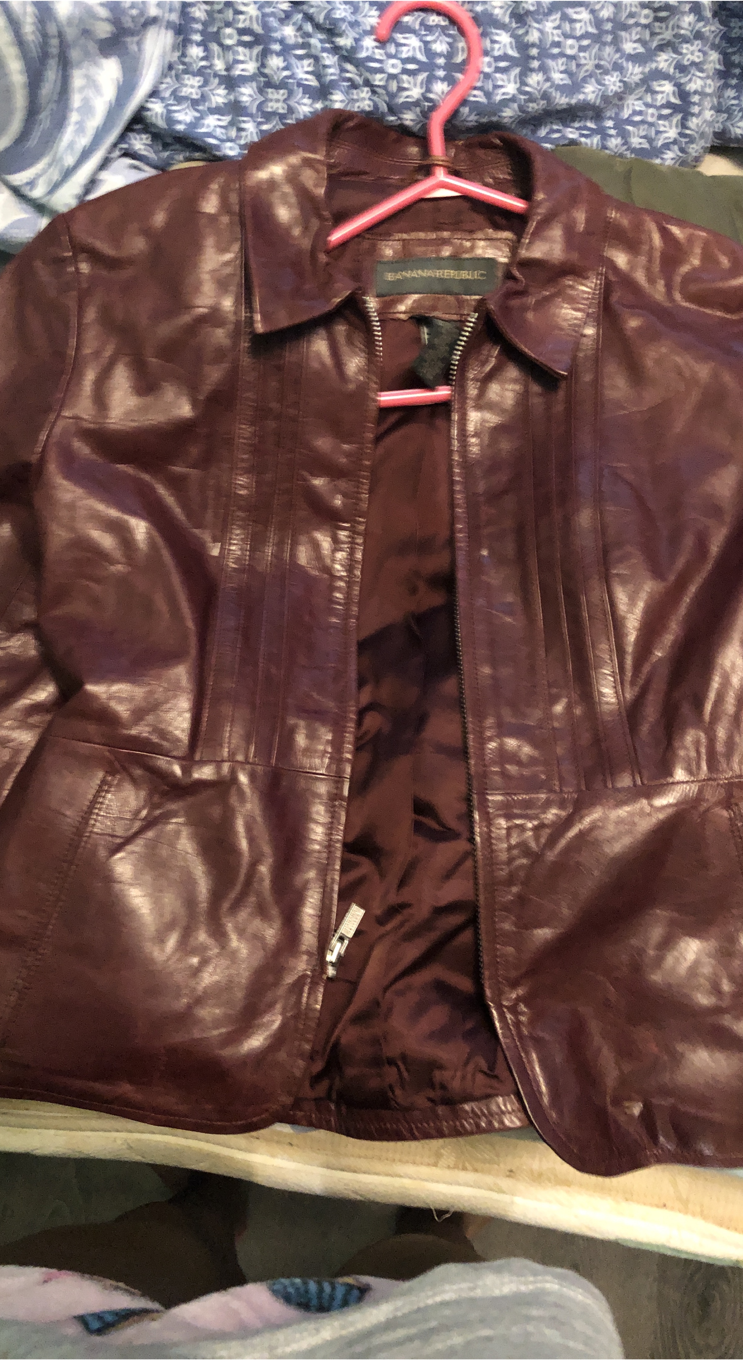 Banana Republic Leather Jacket - Size 0