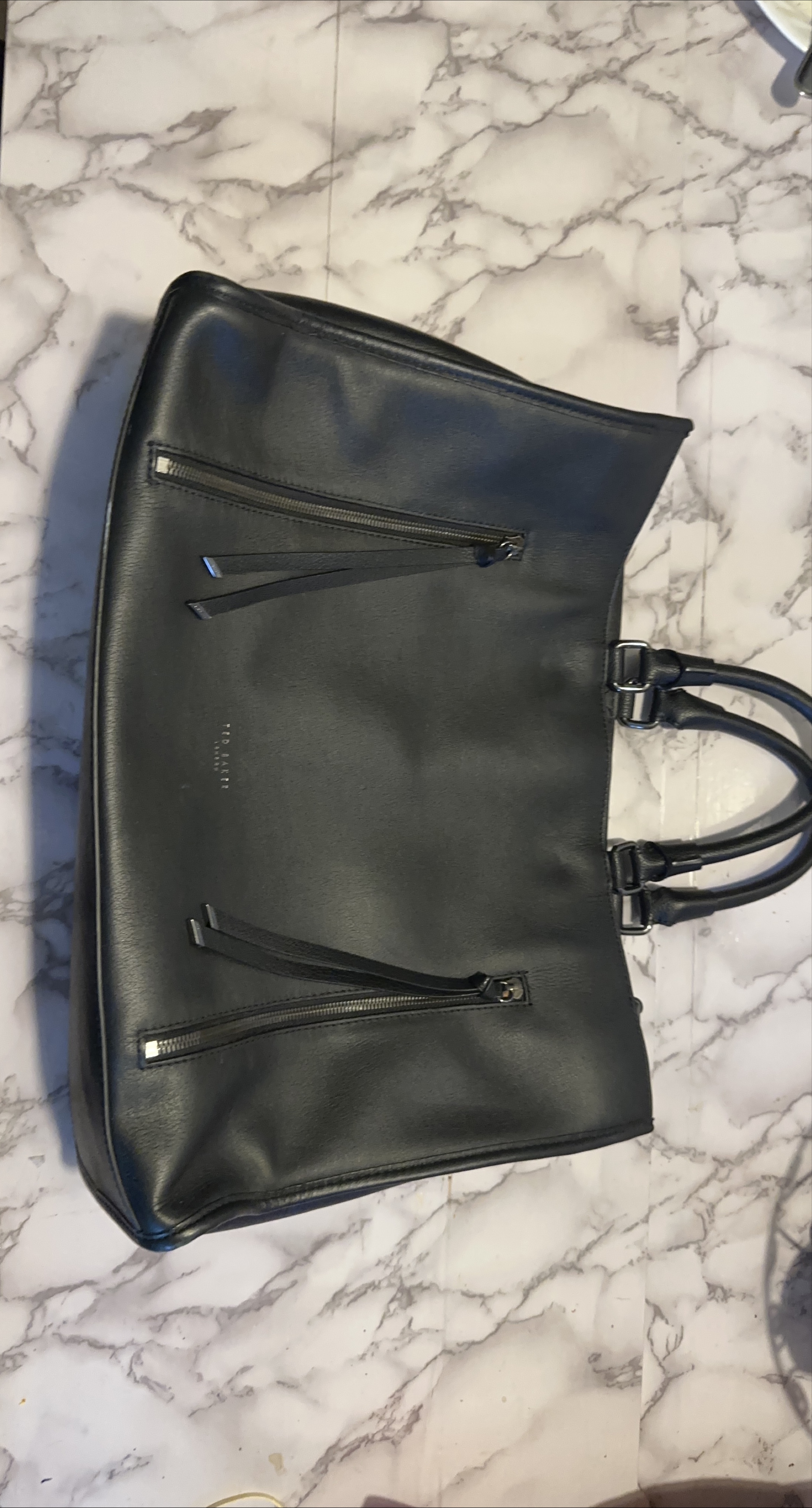 Ted Baker Black Leather Tote Bag thumbnail