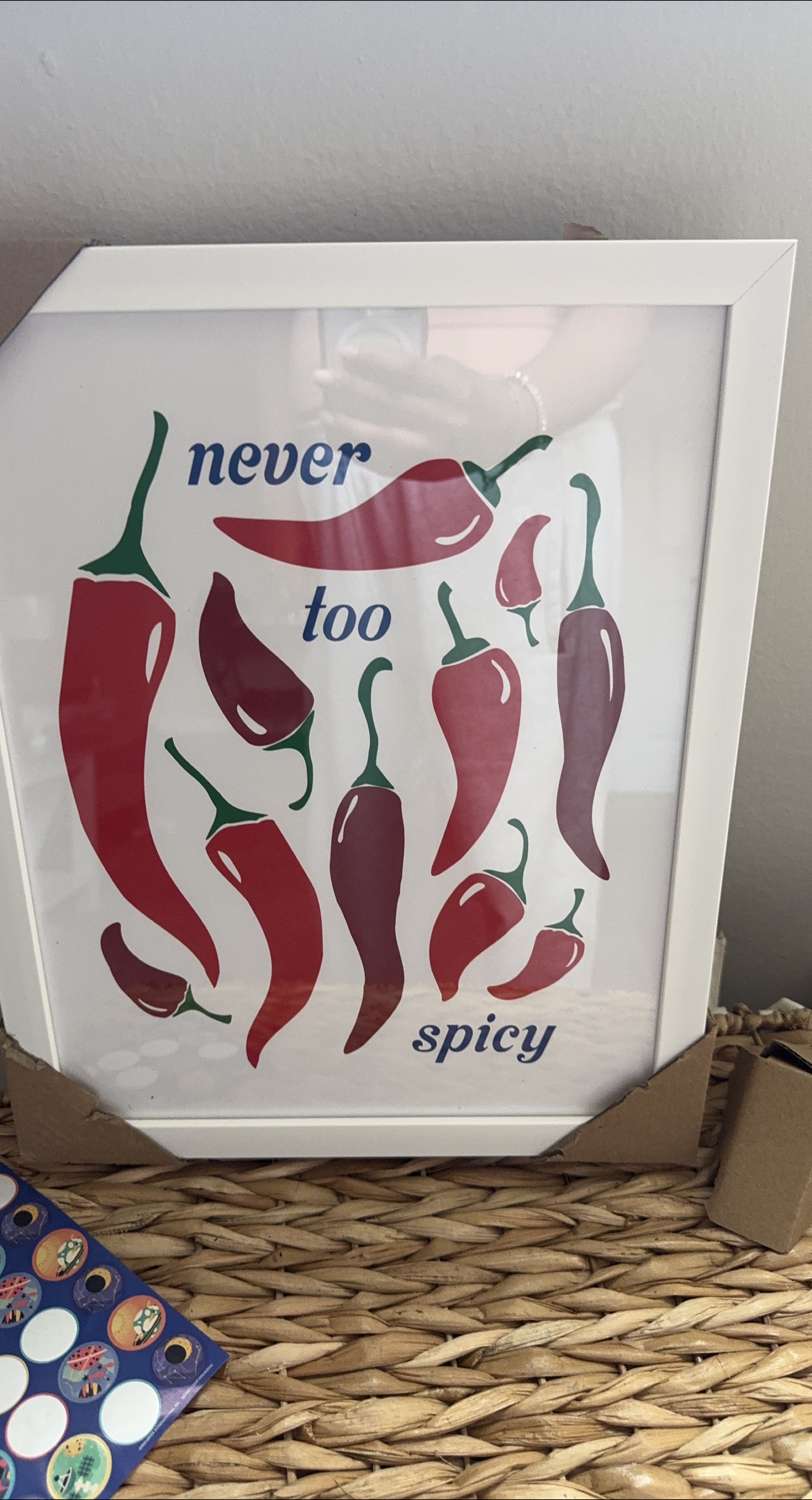 "Never Too Spicy" Framed Print thumbnail
