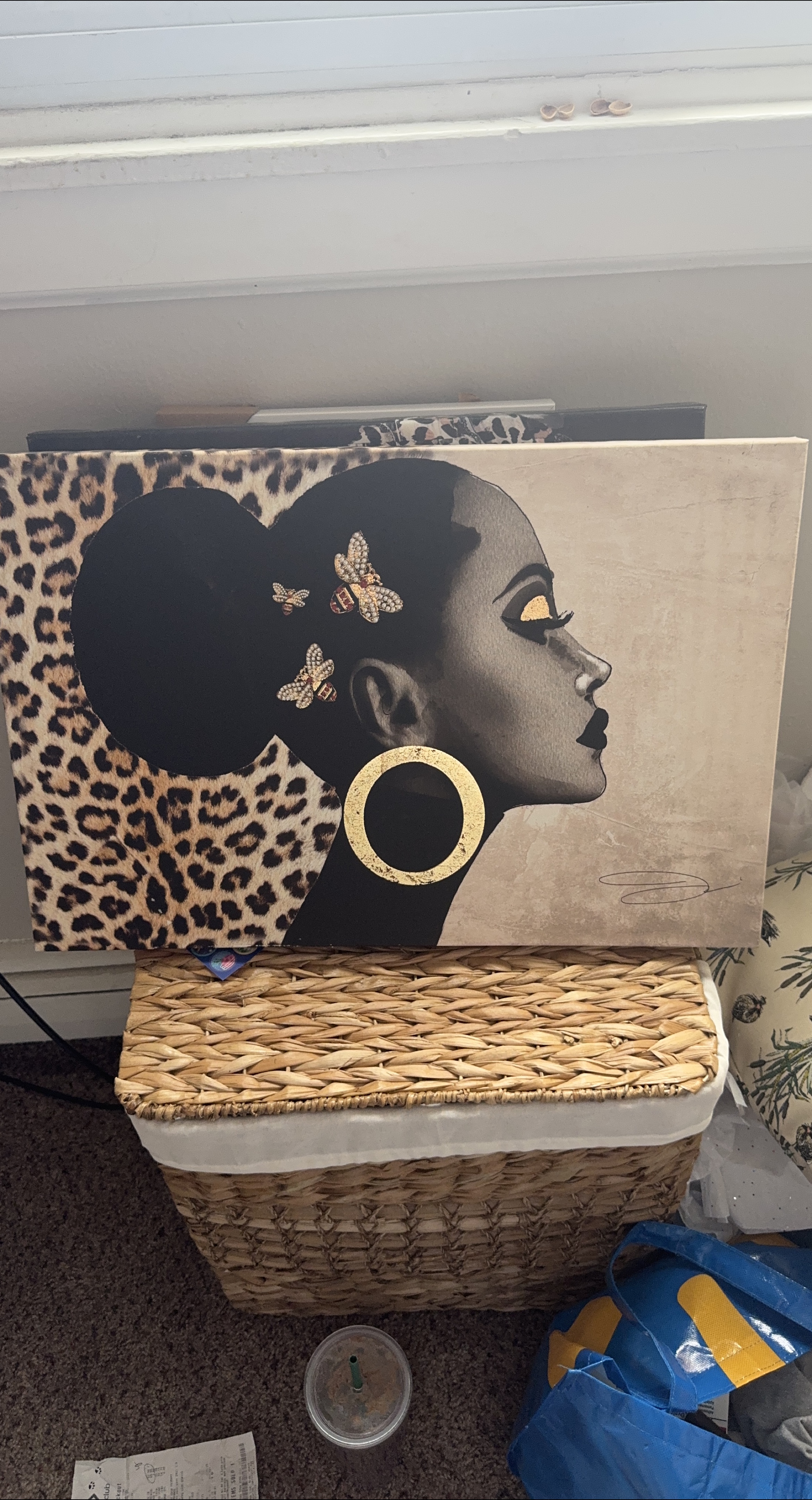 Woman with Bees Canvas Wall Art thumbnail