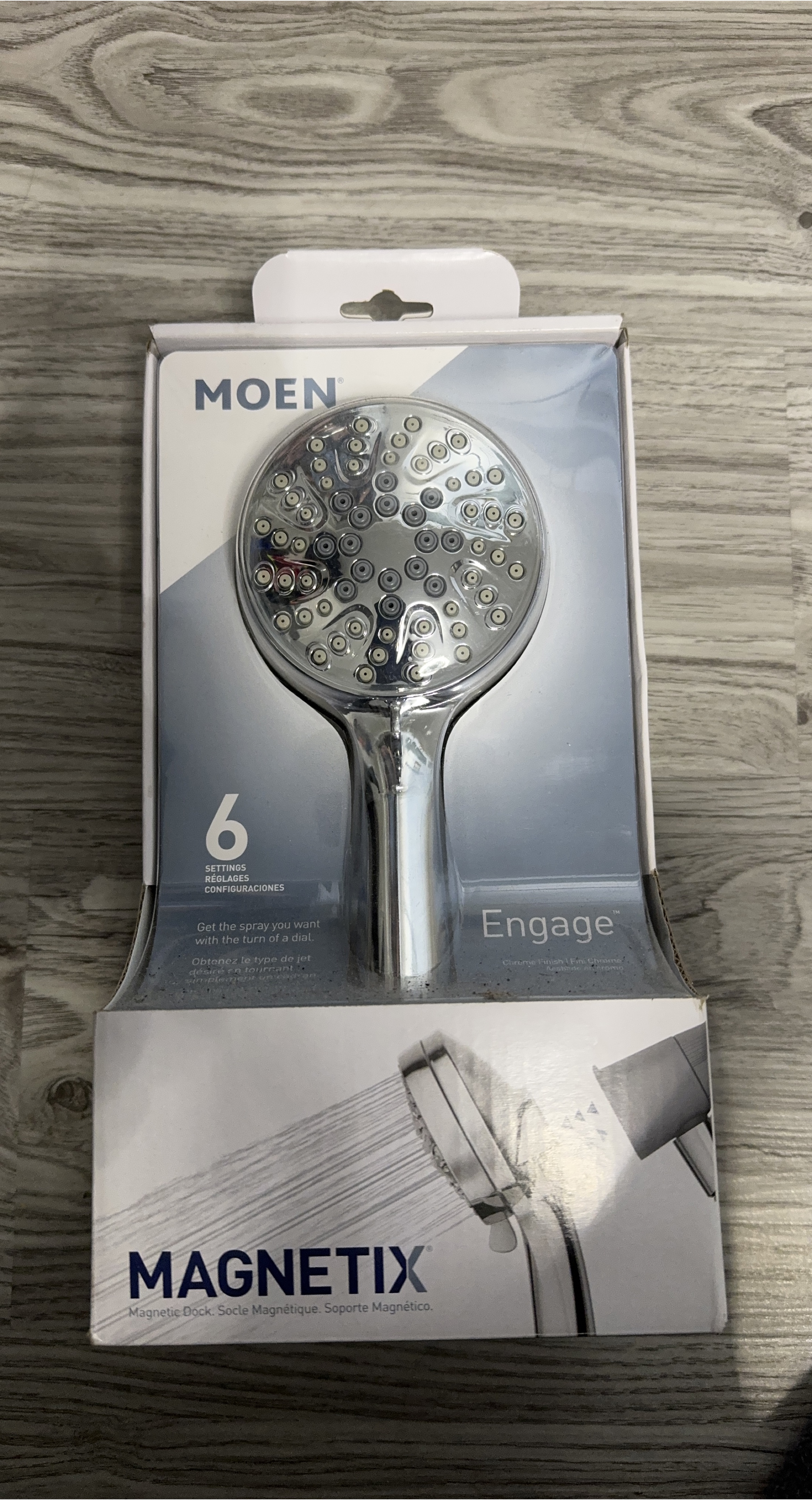 New Moen Engage Magnetix Handheld Shower Head