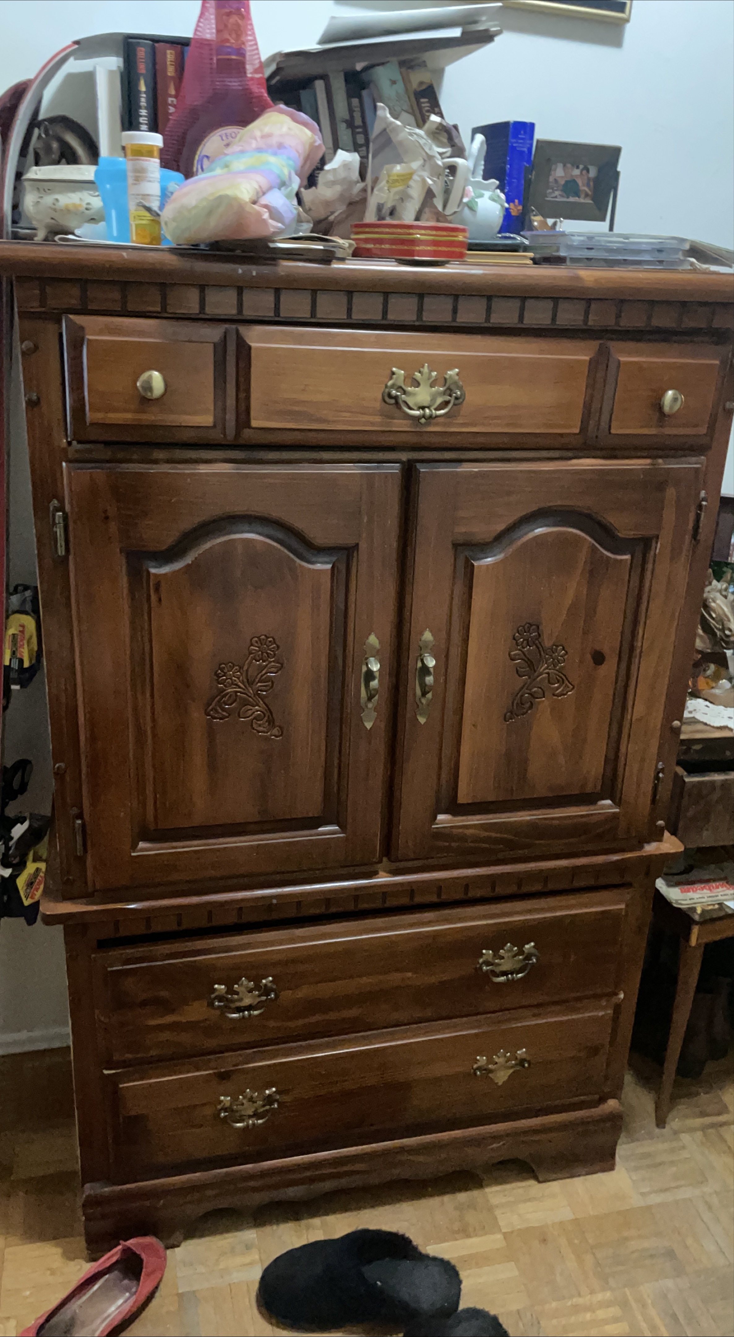 Wooden Dresser with Storage thumbnail