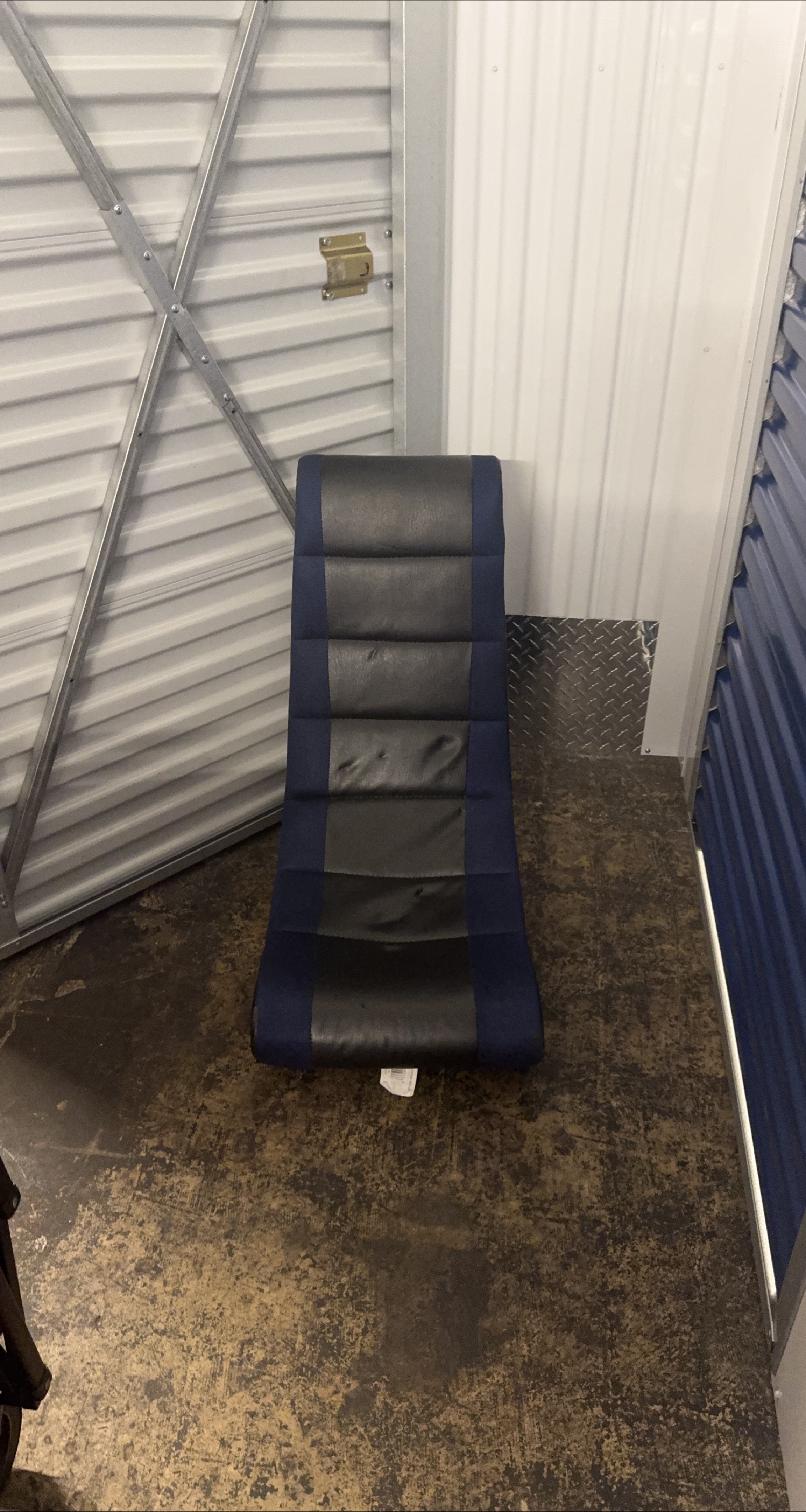 Rocker Gaming Chair - Racing Stripe Blue thumbnail