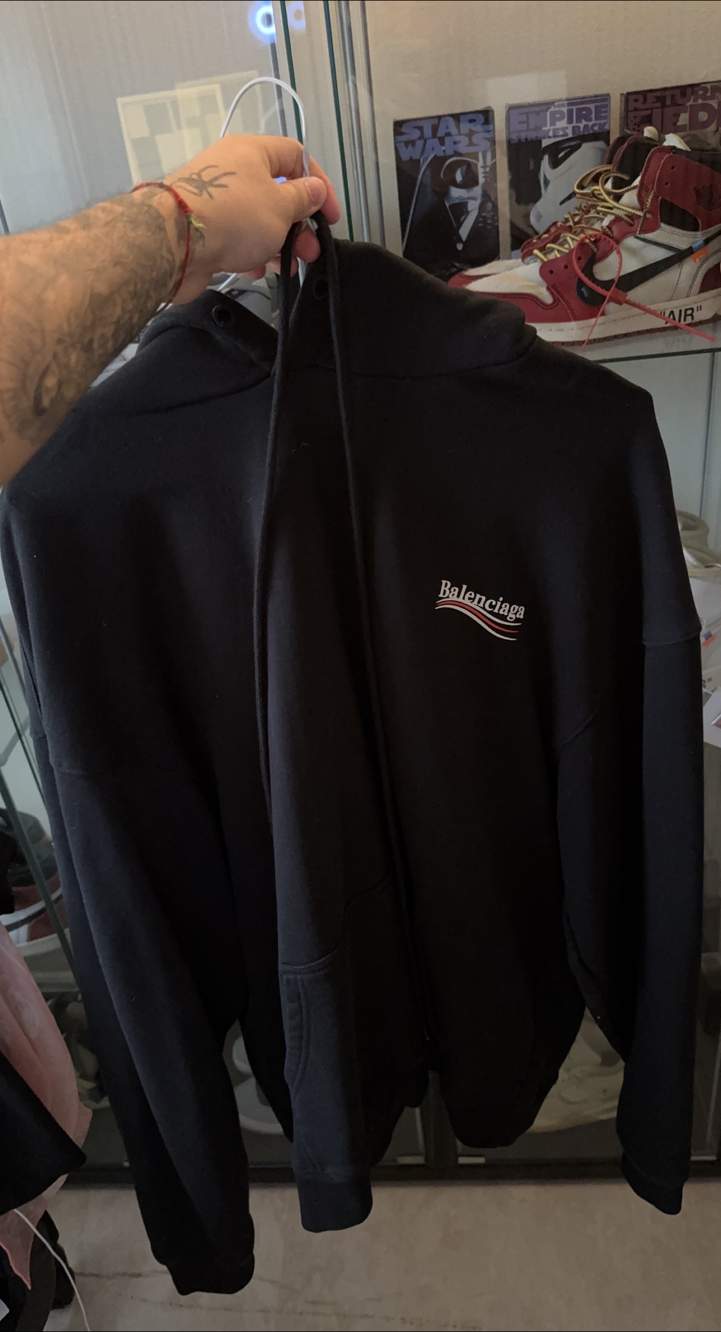 Balenciaga Black Hoodie thumbnail