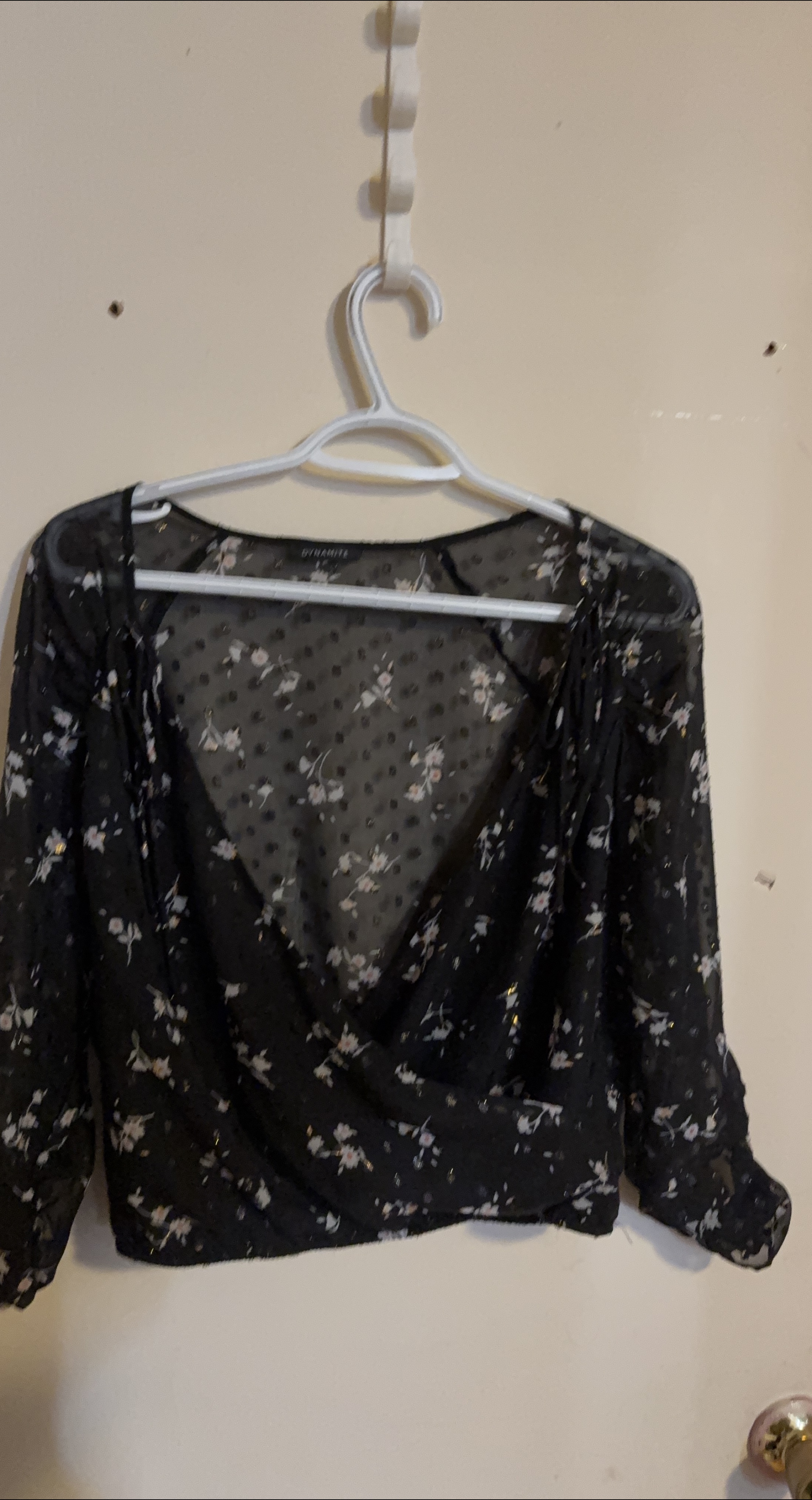 Dynamite Floral Print Blouse thumbnail