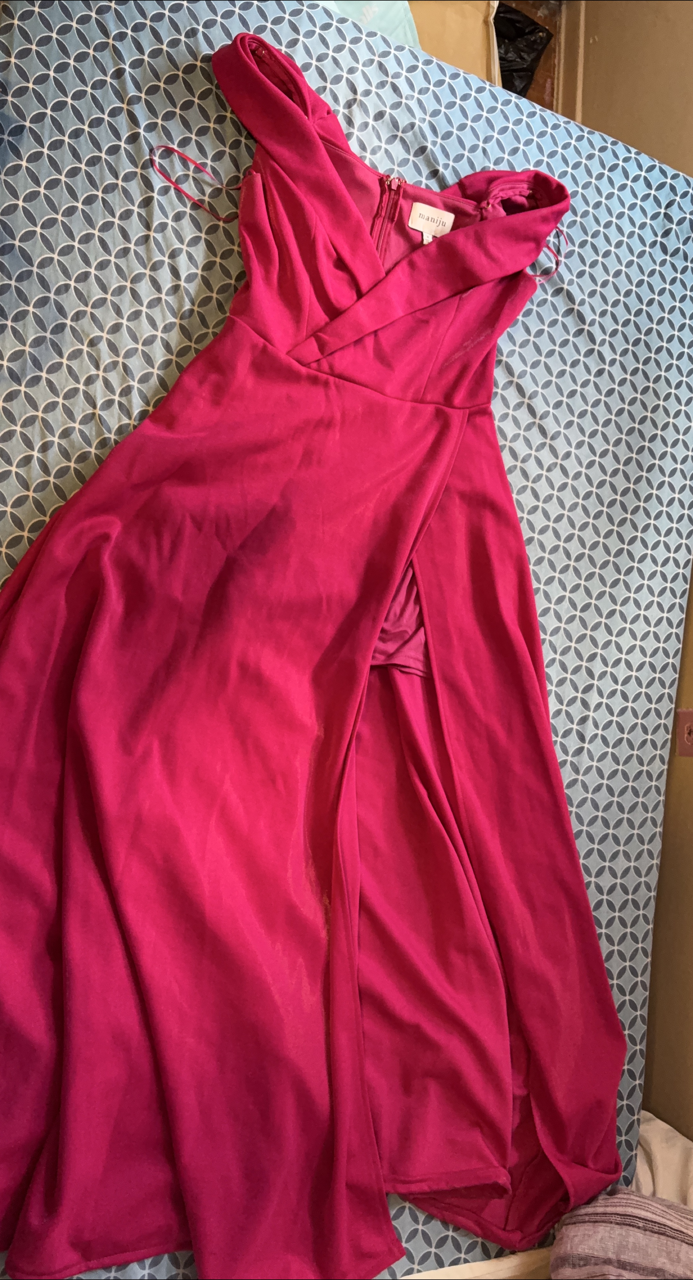 Maniju Pink Maxi long Dress Size M thumbnail