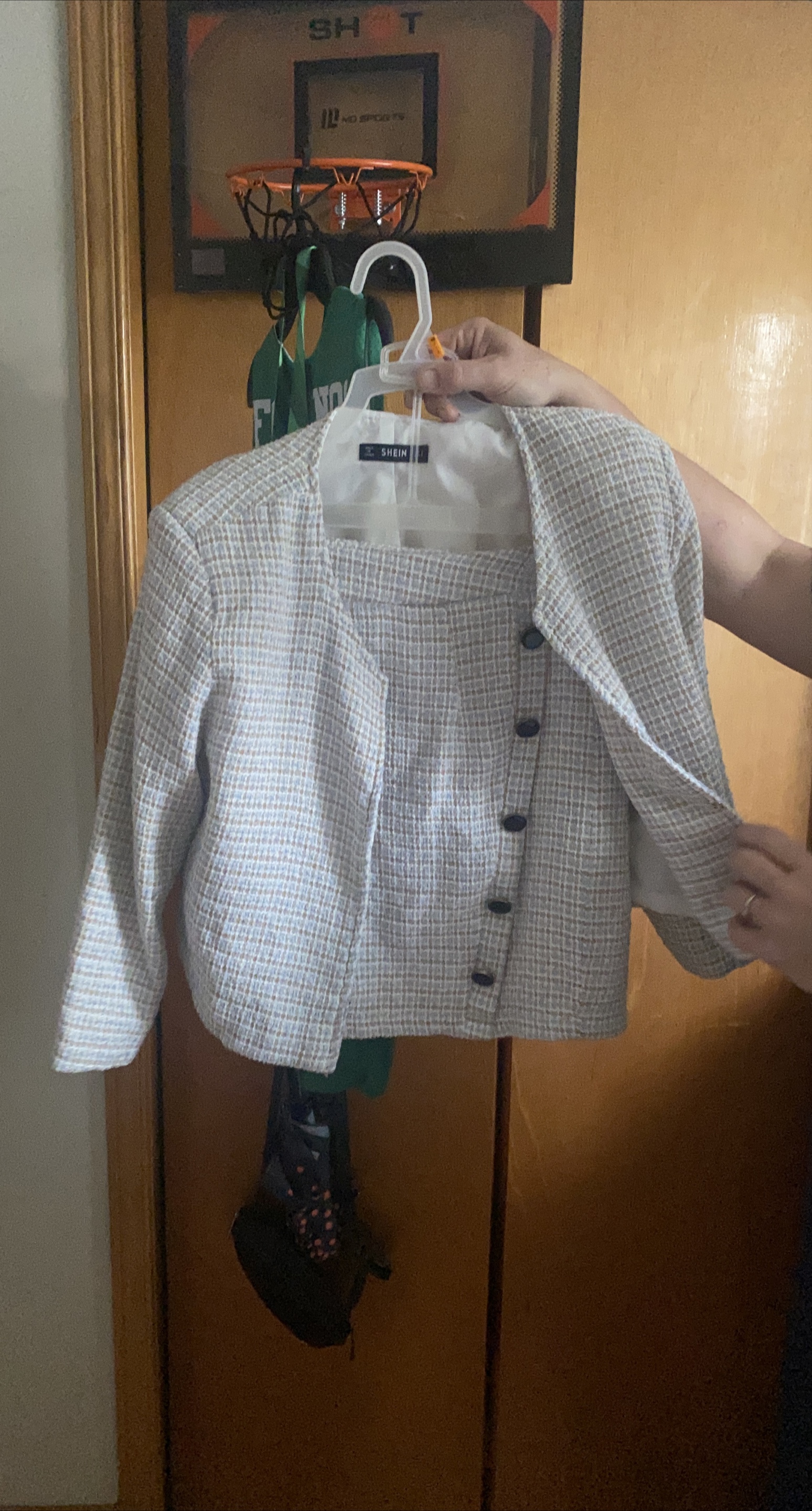 Shein Tweed Jacket & Skirt Set thumbnail