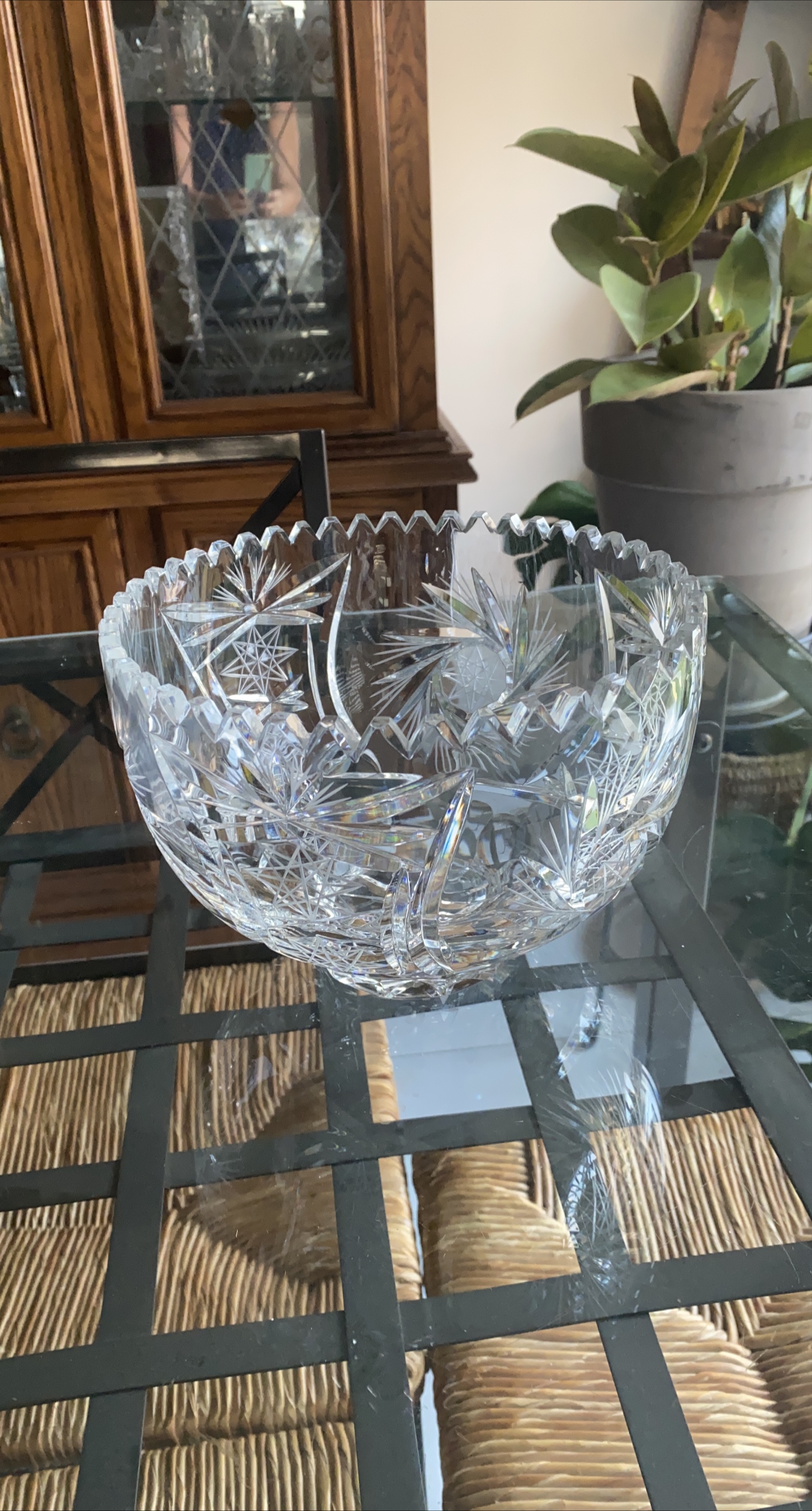 Crystal Cut Glass Bowl thumbnail