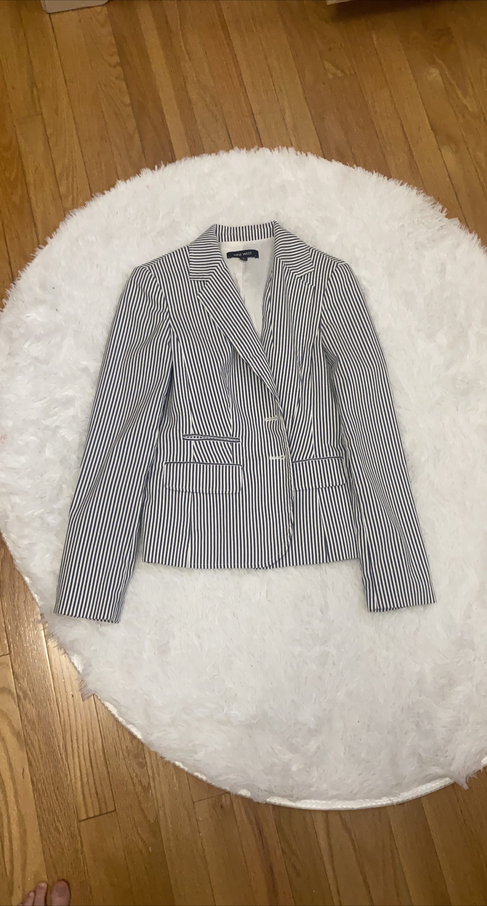 Nine West Striped Blazer thumbnail
