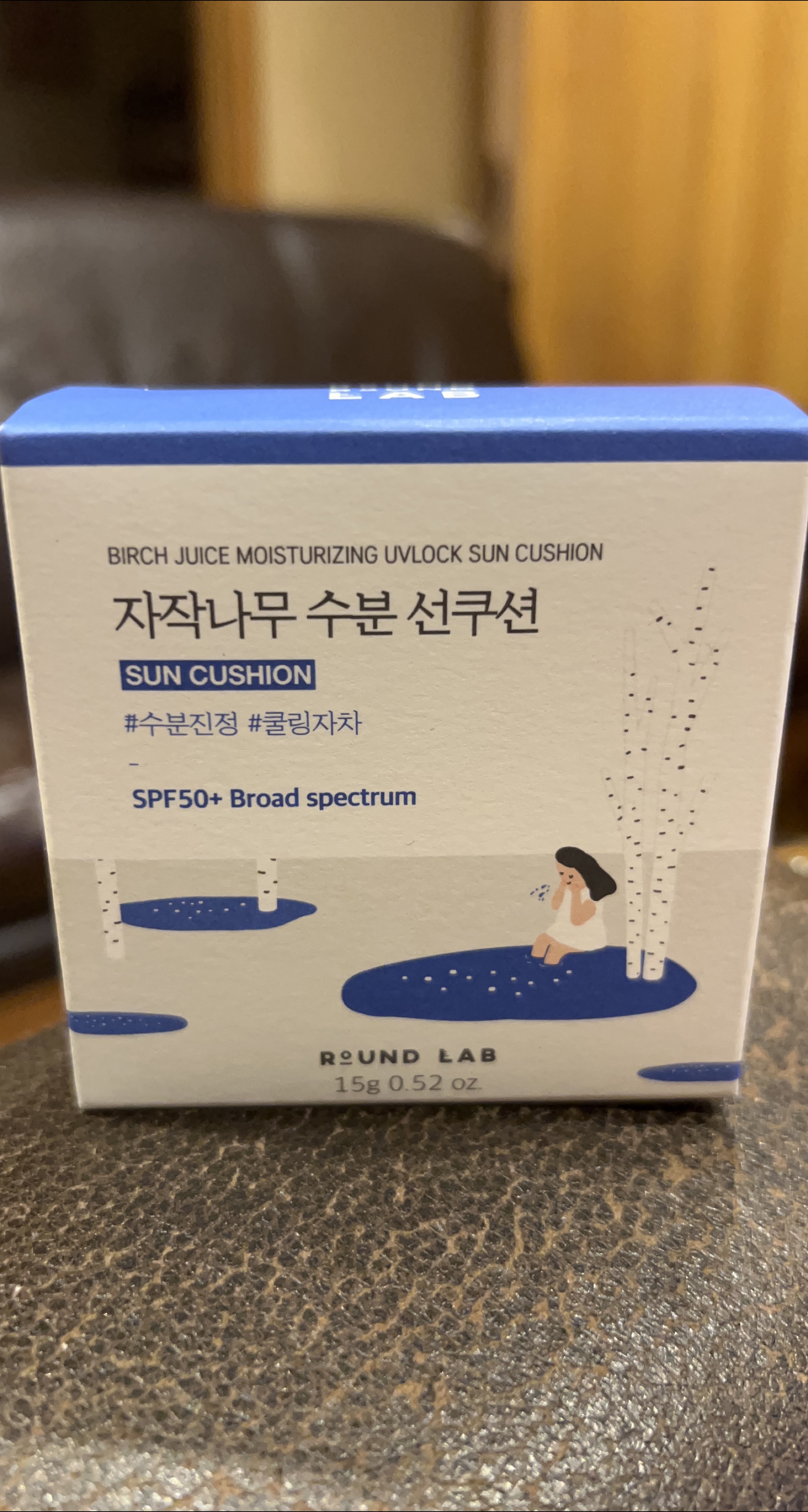 ROUND LAB Birch Juice Moisturizing Sun Cushion SPF50+ thumbnail