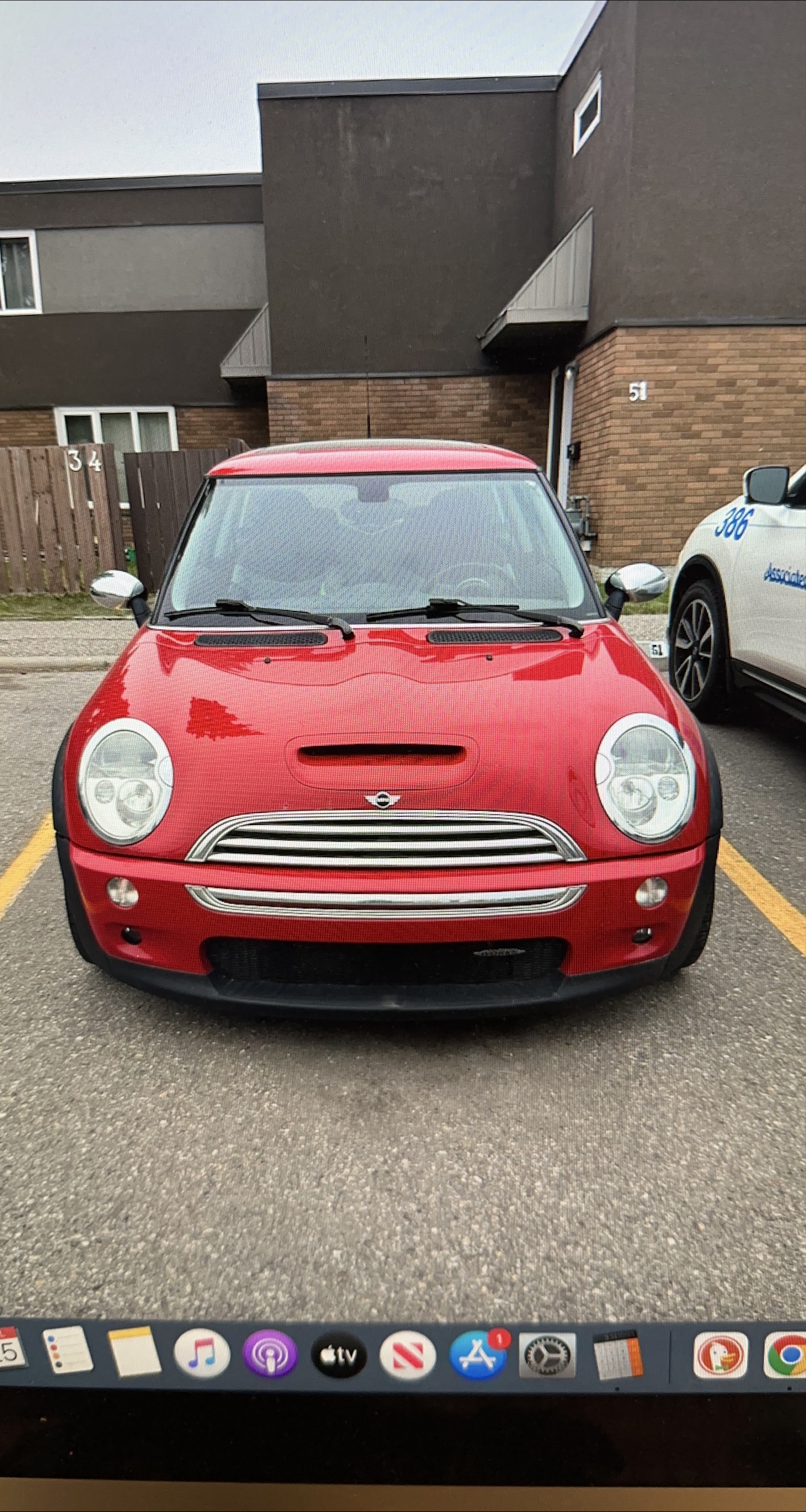 Red Mini Cooper S - 2004