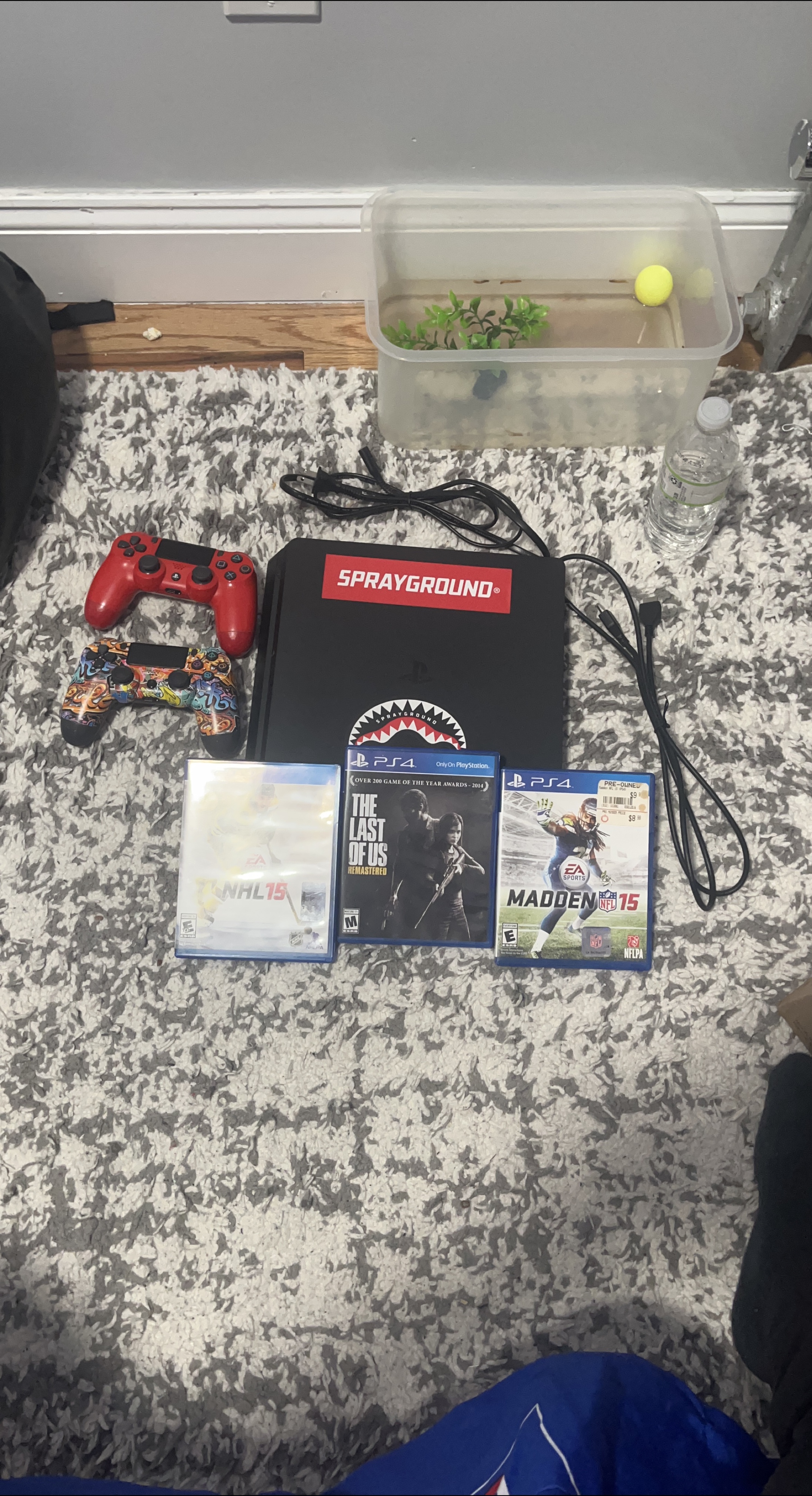 PlayStation 4 Console with Games and Controllers thumbnail