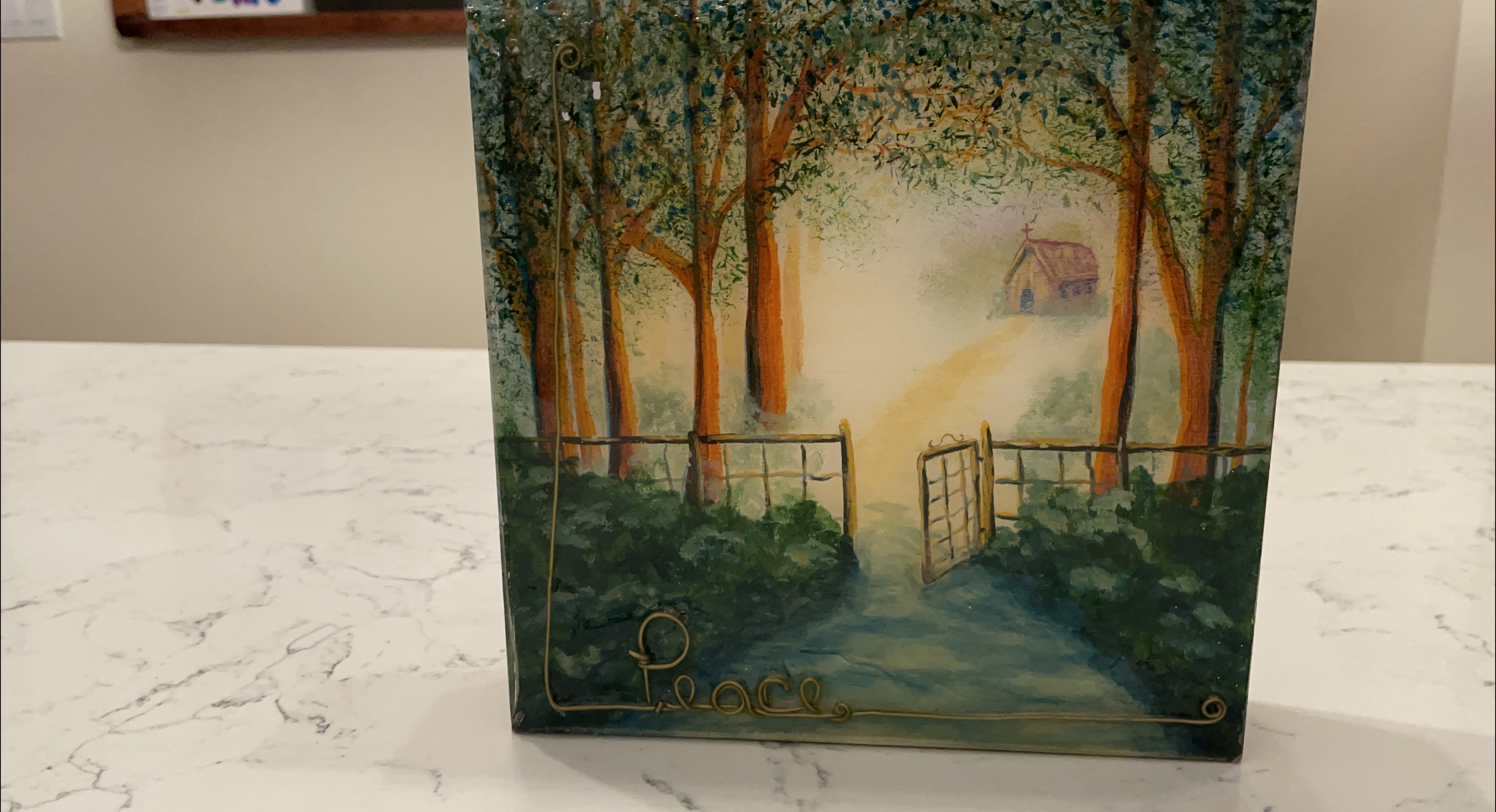 Hand Painted Peace Block thumbnail