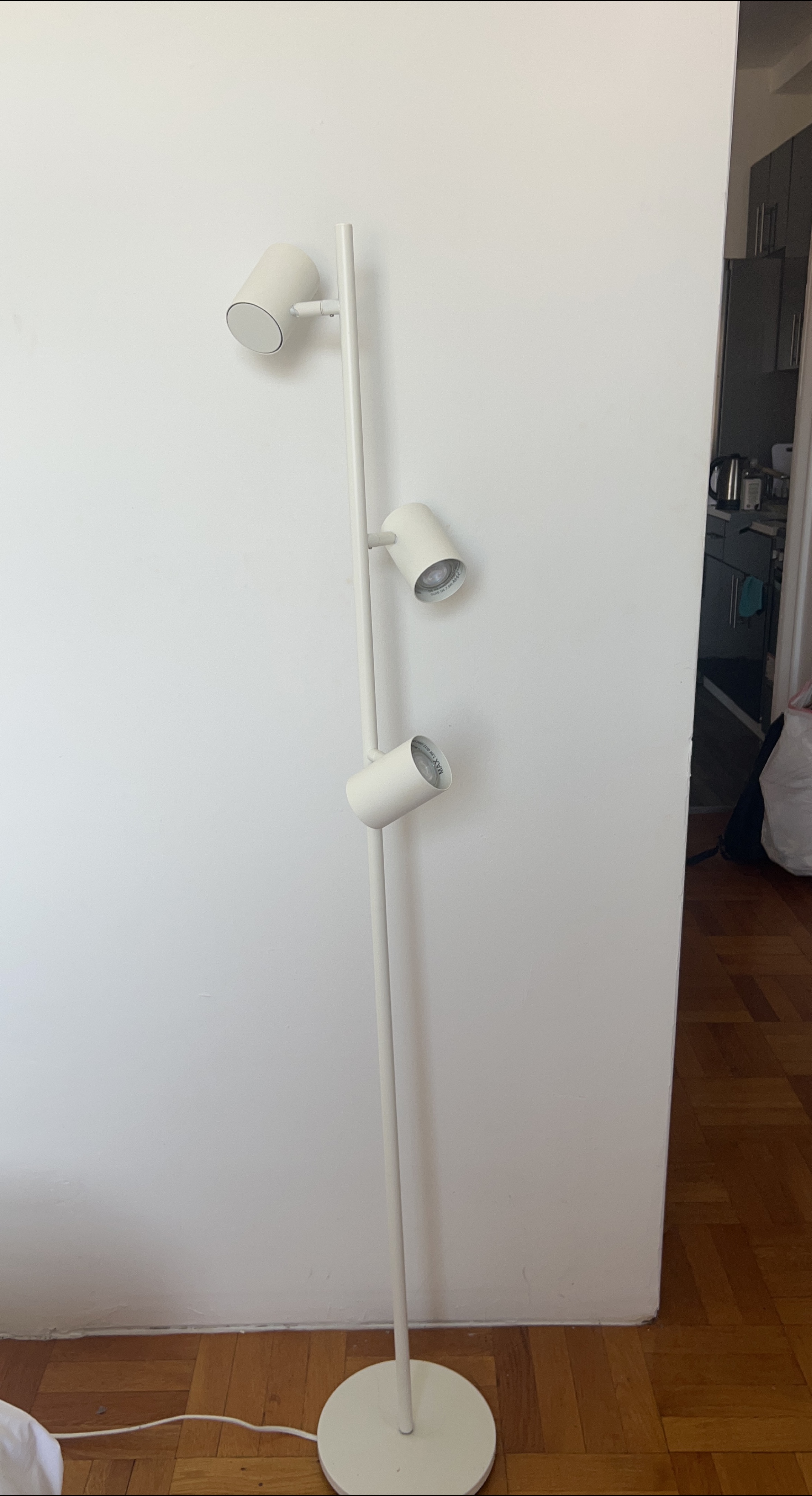 IKEA NYMÅNE Floor Lamp with 3 Spotlights - White - photo 3