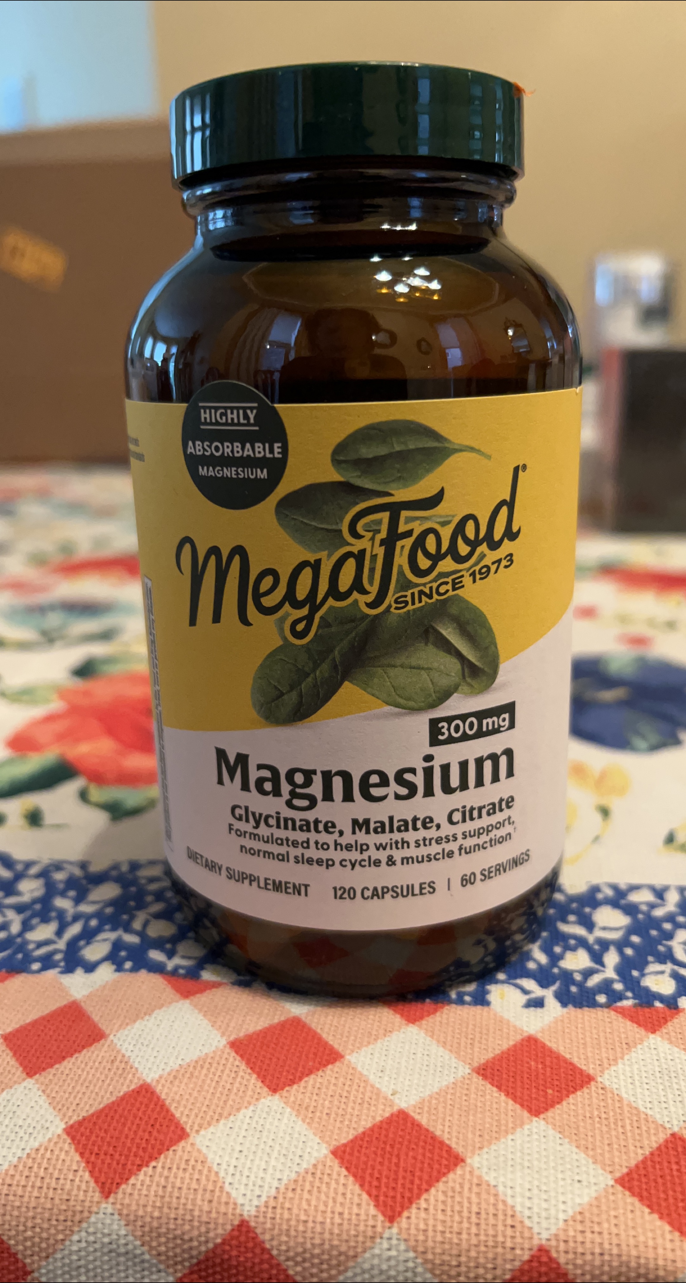 MegaFood Magnesium Glycinate, Malate, Citrate - 120 Capsules thumbnail