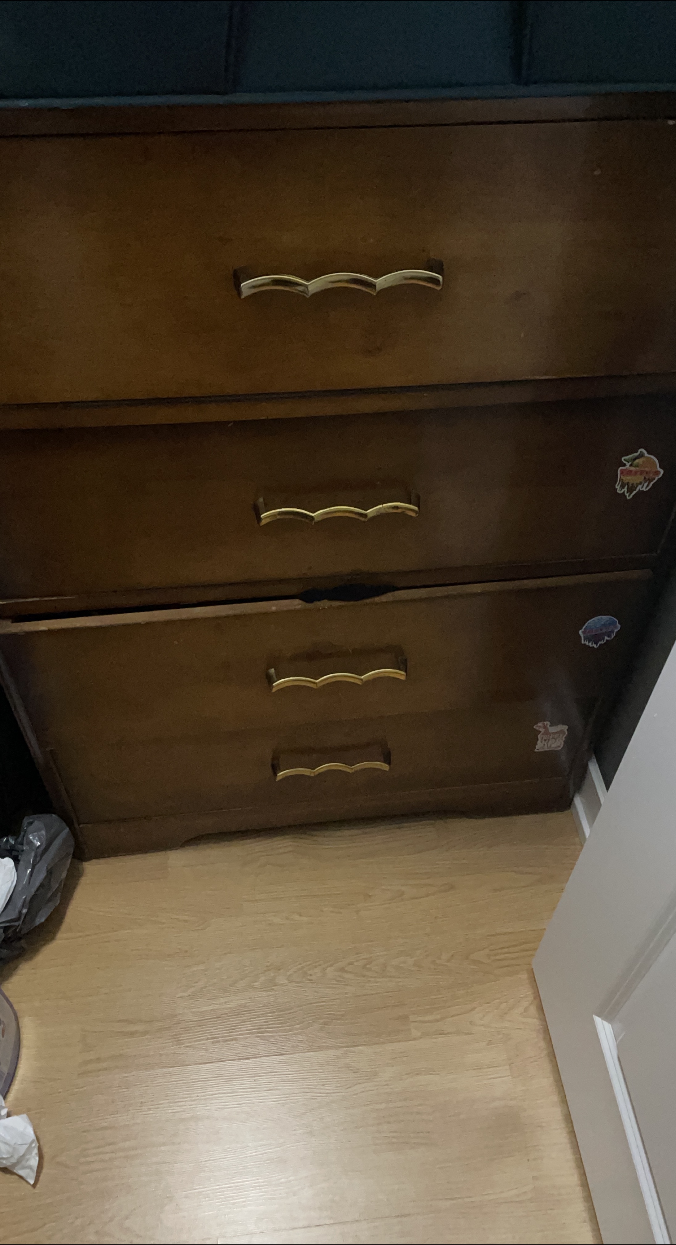 Wooden Dresser with 4 Drawers thumbnail