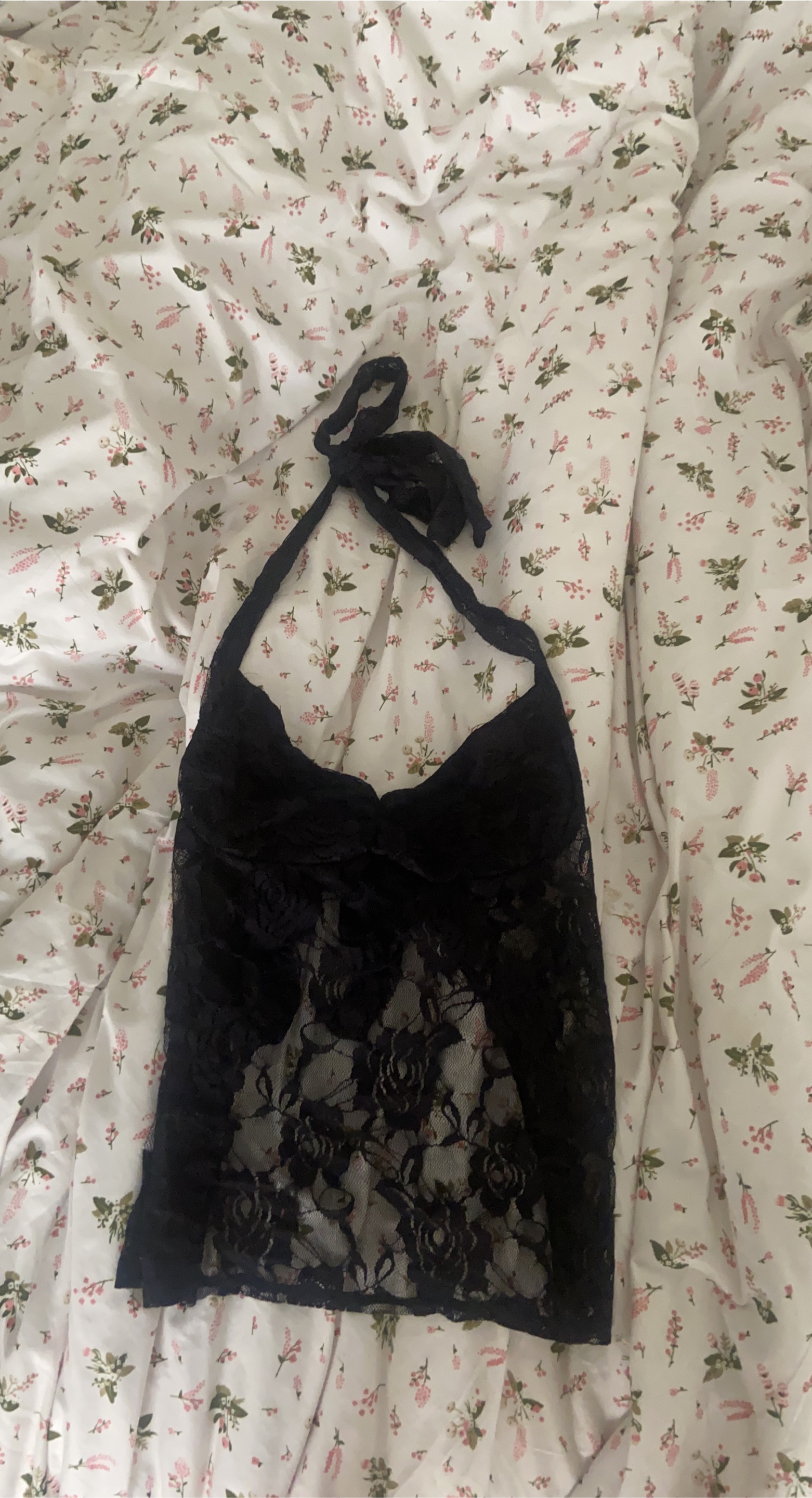 Black Lace Halter Top thumbnail