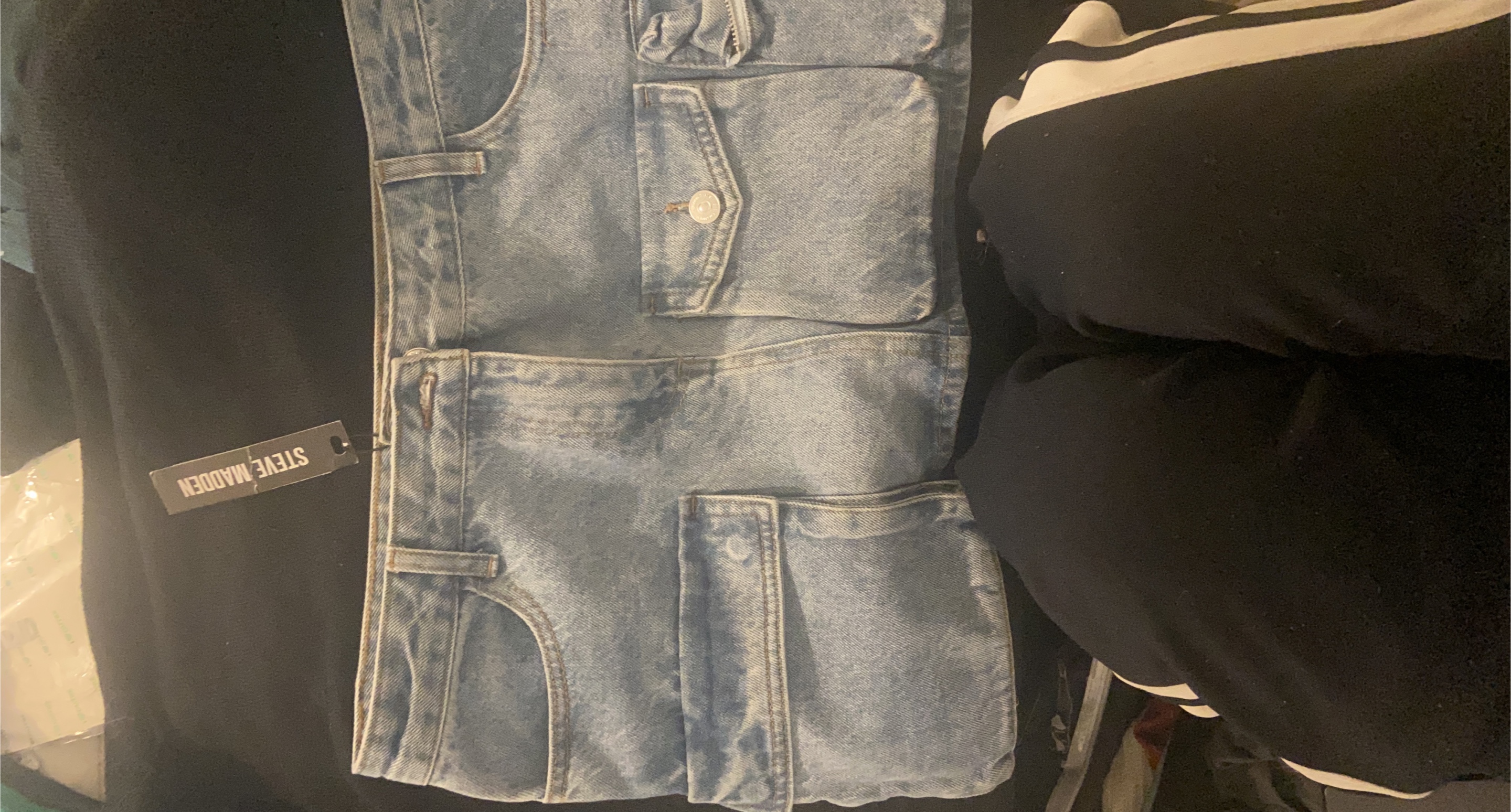 Steve Madden Denim Mini Skirt - Size 6 thumbnail