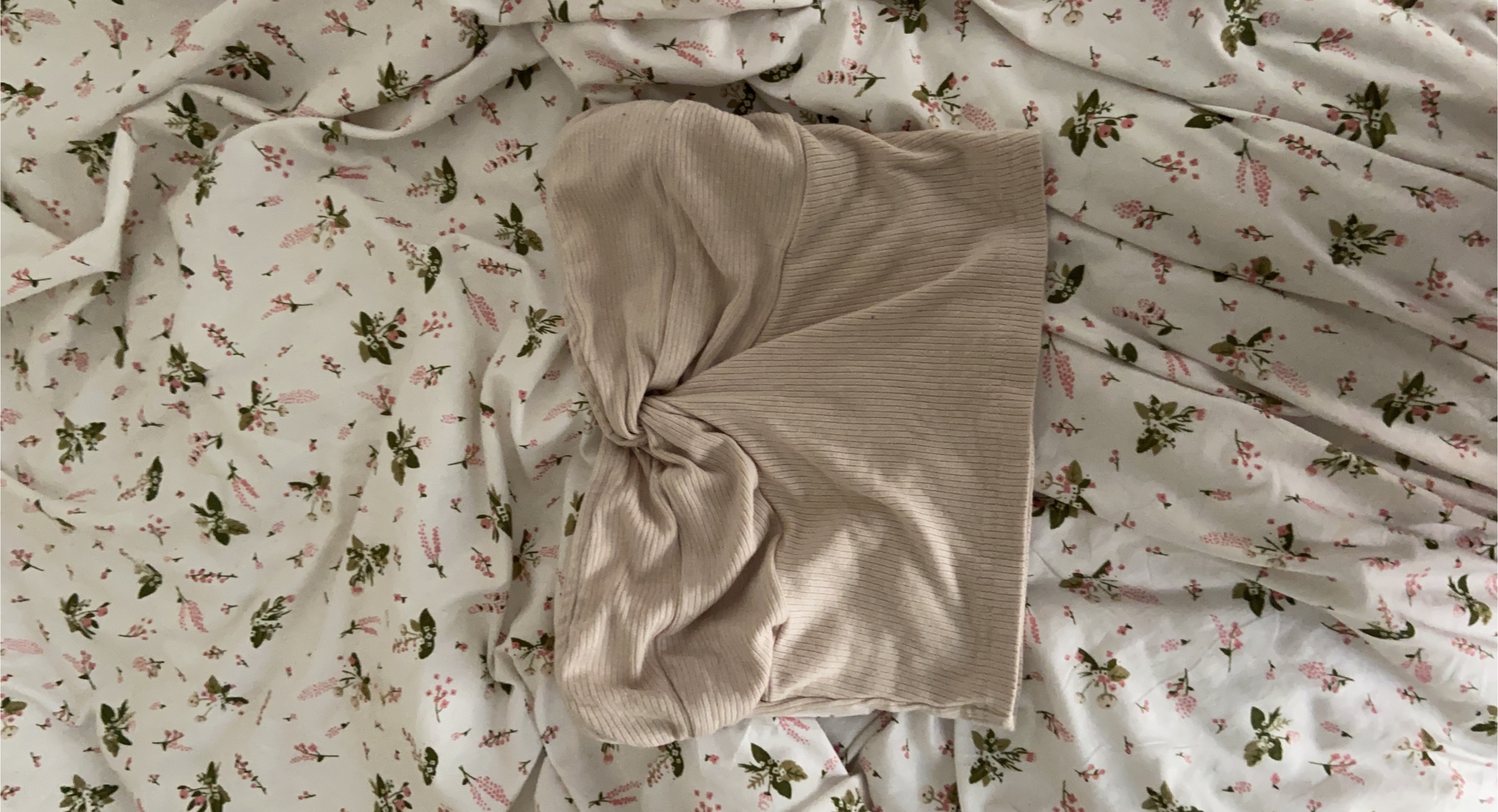 Ribbed Beige Top thumbnail