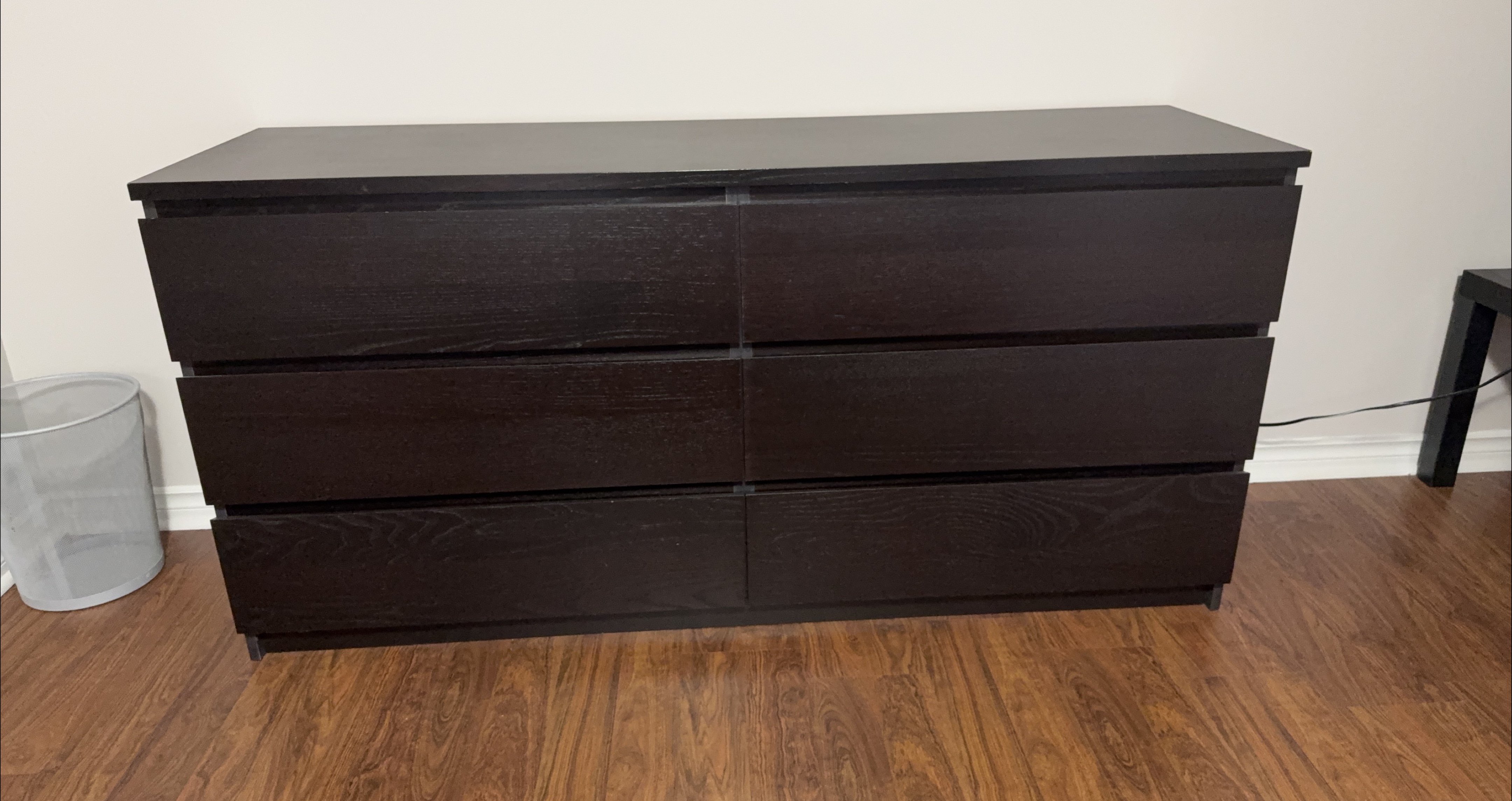 IKEA Malm 6-Drawer Dresser - Dark Brown thumbnail
