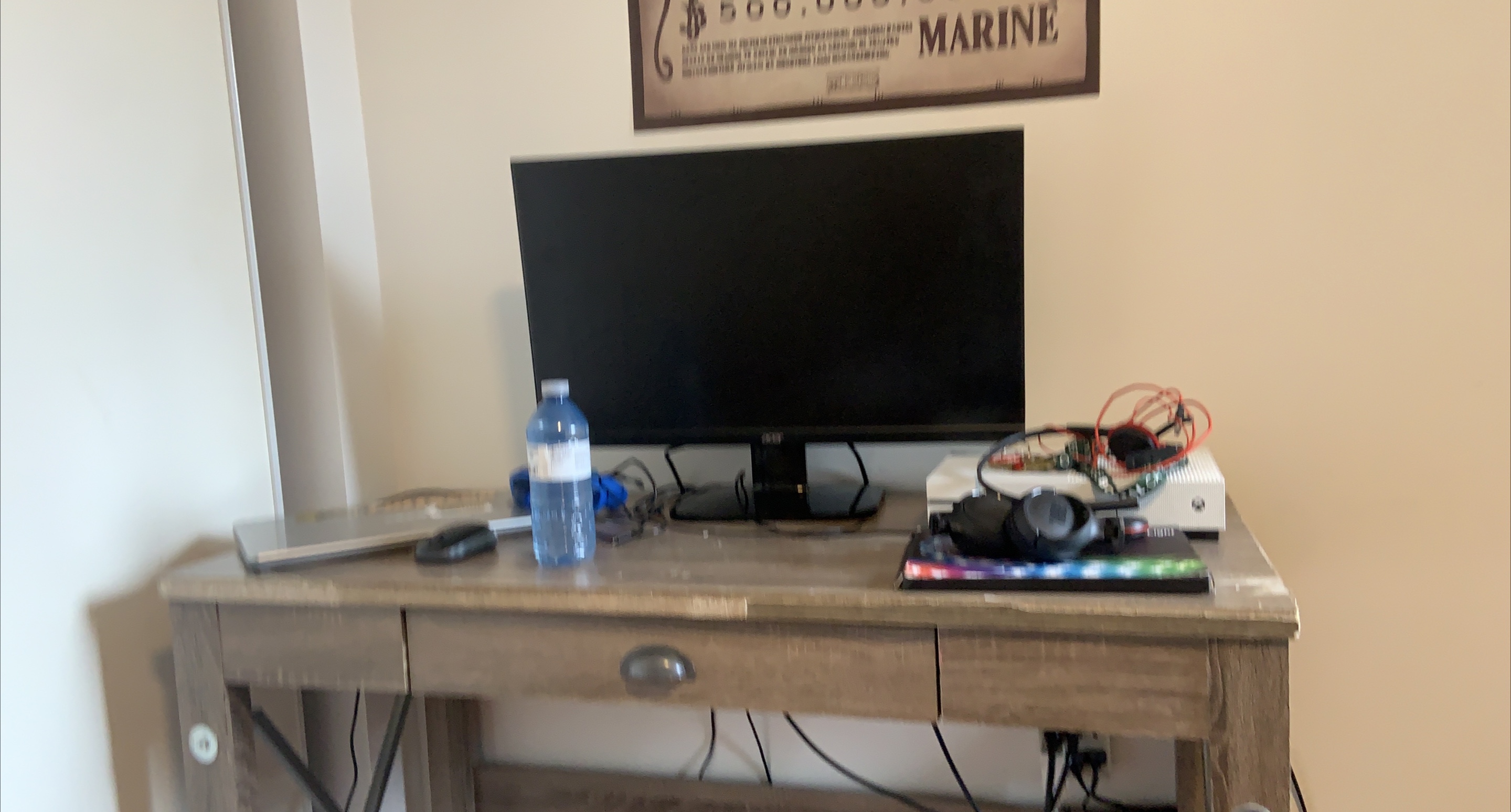 Wooden Desk with Drawer thumbnail