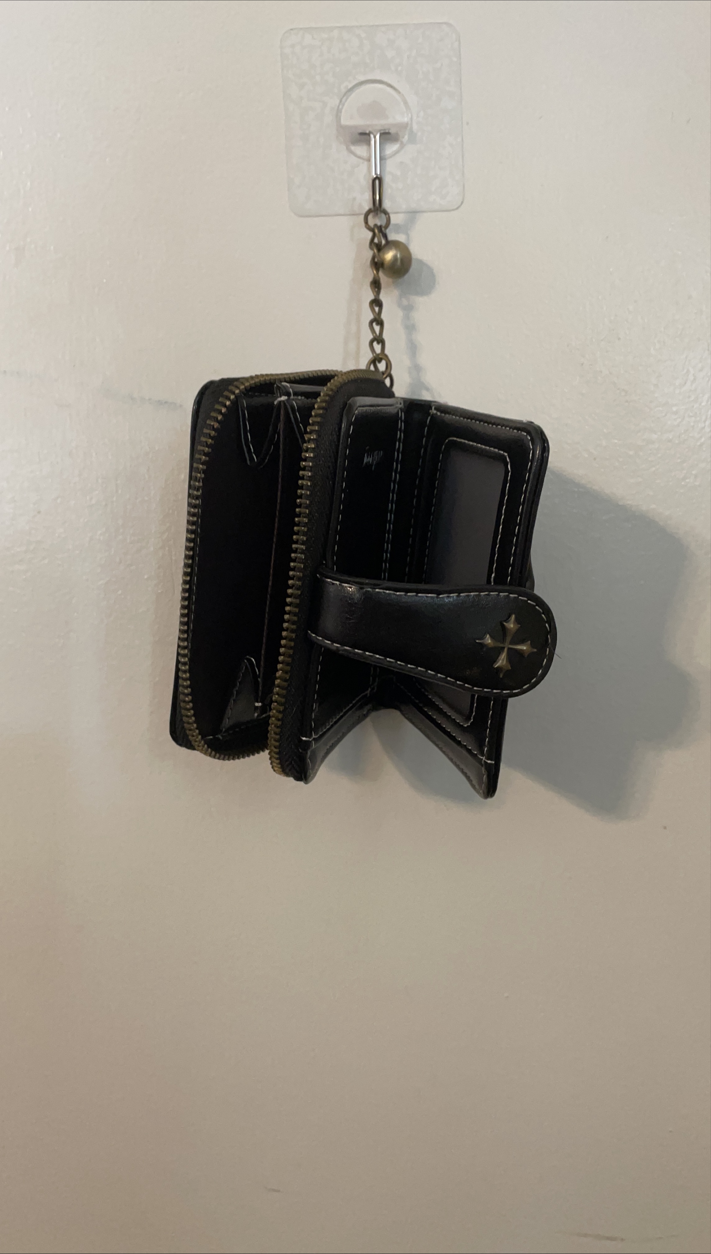 Black Wallet with Zipper thumbnail