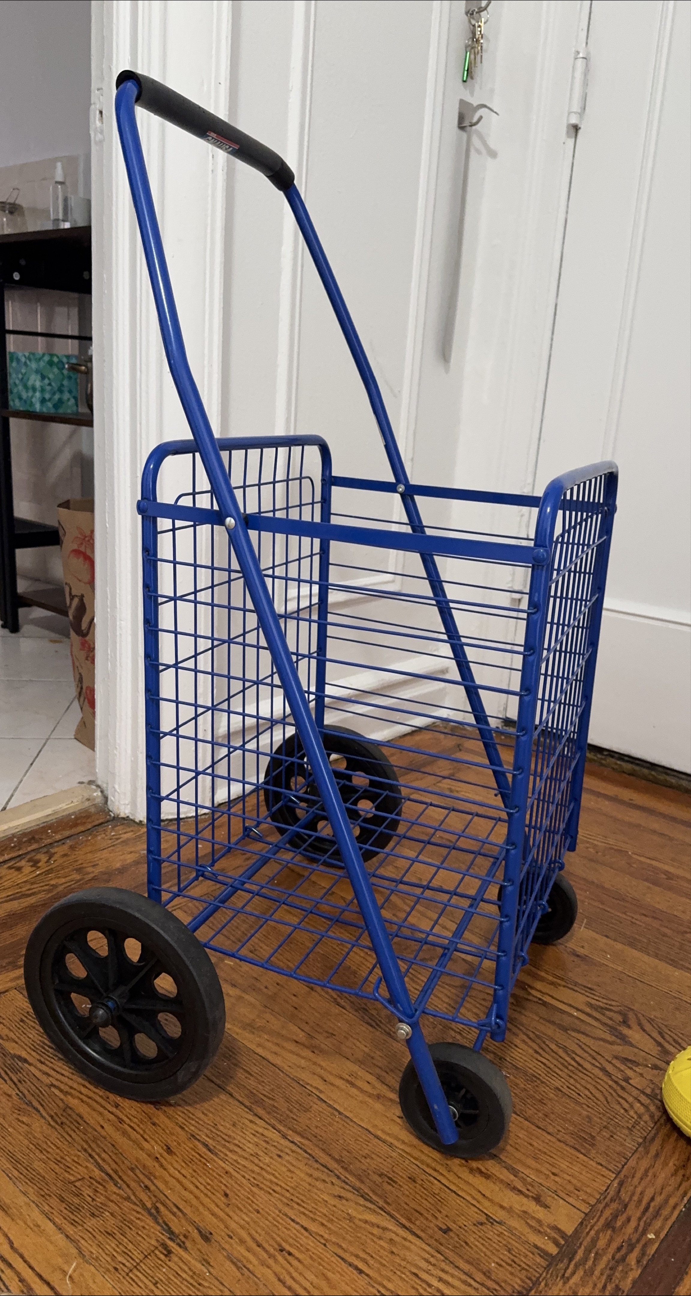 Folding Shopping Cart - Blue thumbnail
