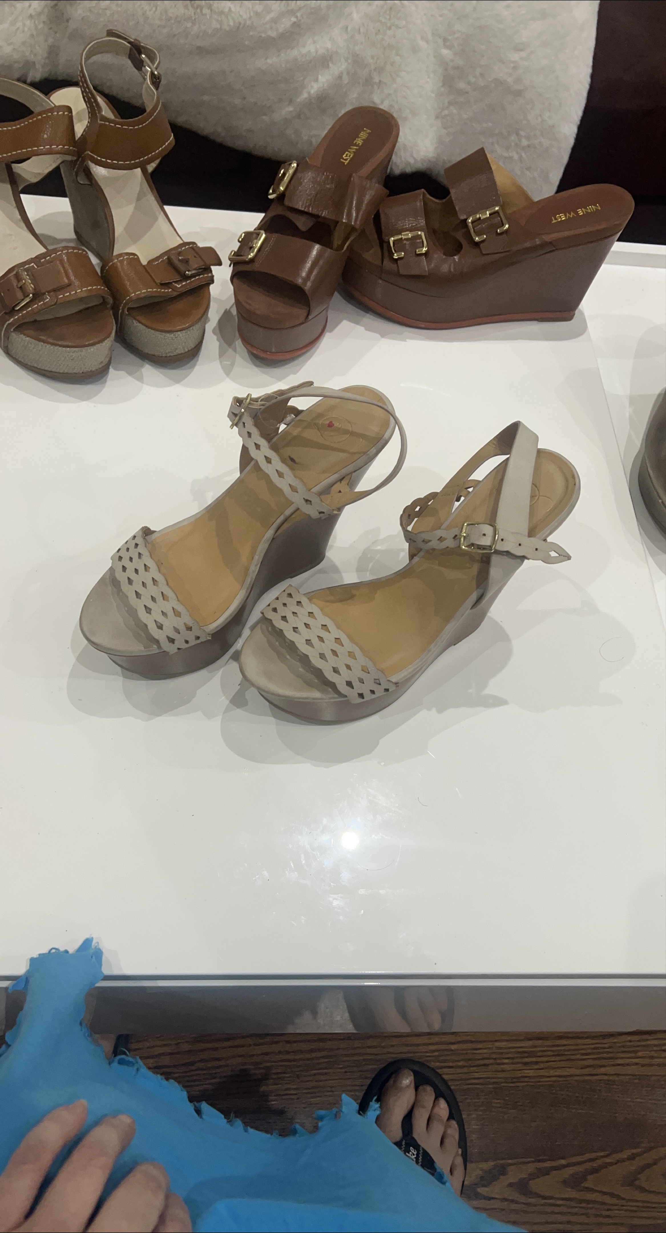 Nine West Wedge Sandals thumbnail