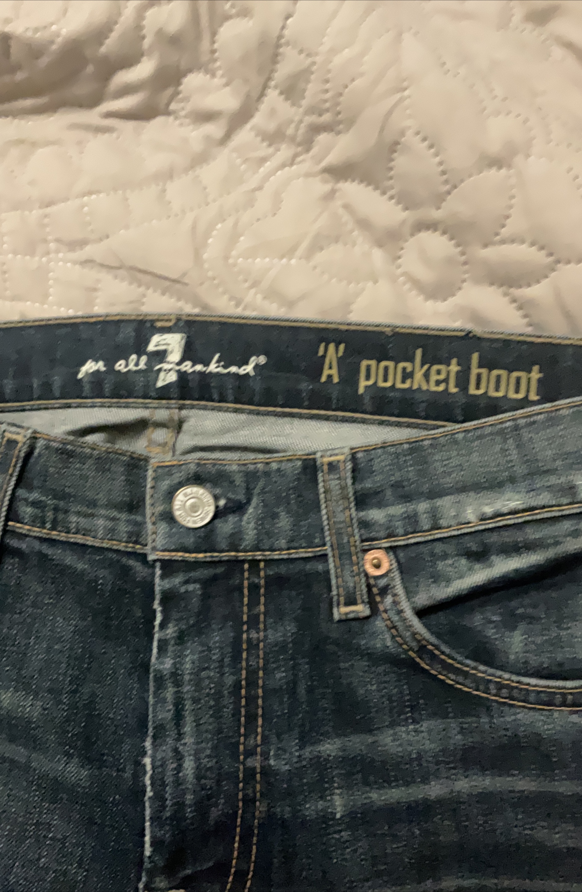 7 For All Mankind "A" Pocket Boot Jeans