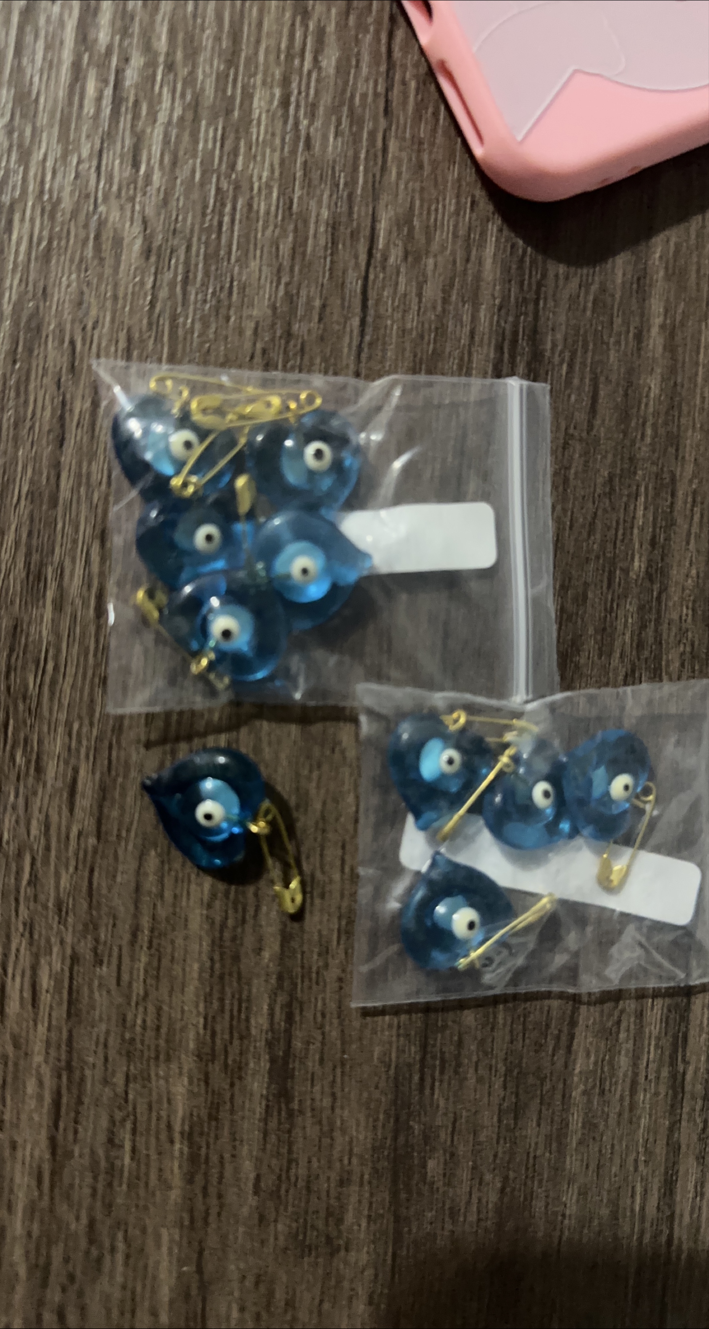 Evil Eye Pin Charms - Blue thumbnail