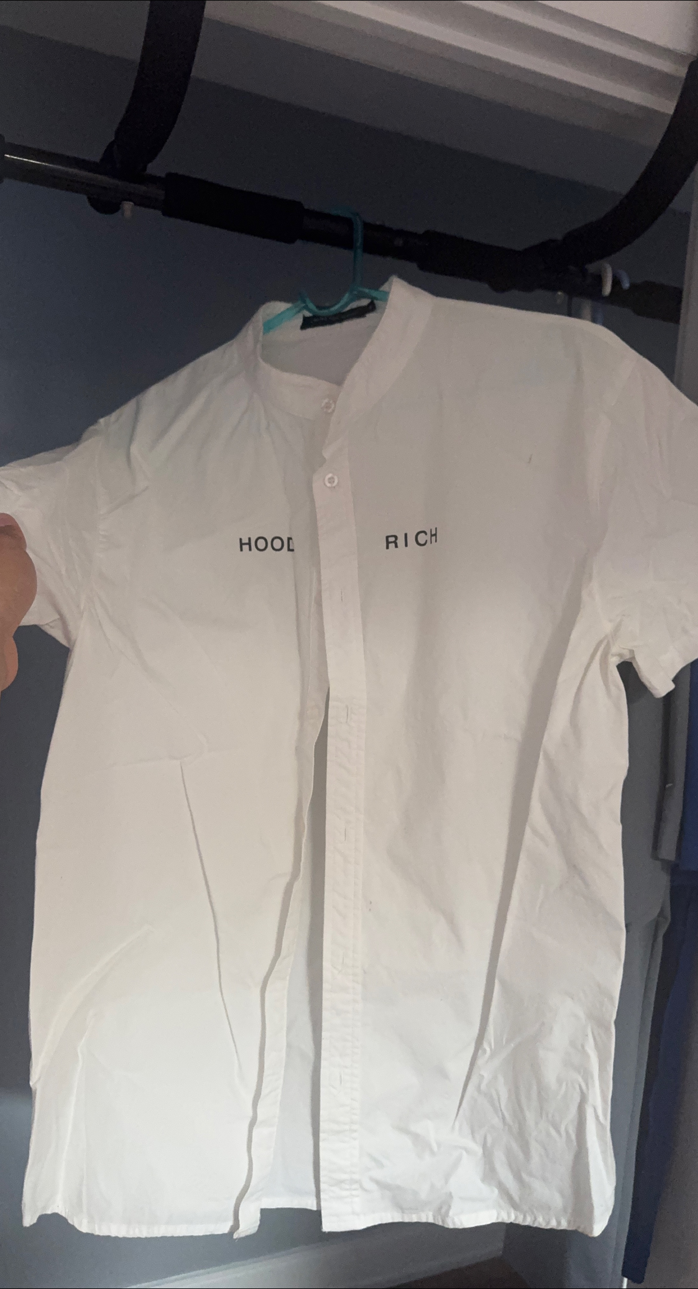HOOD RICH White Button-Up Shirt thumbnail
