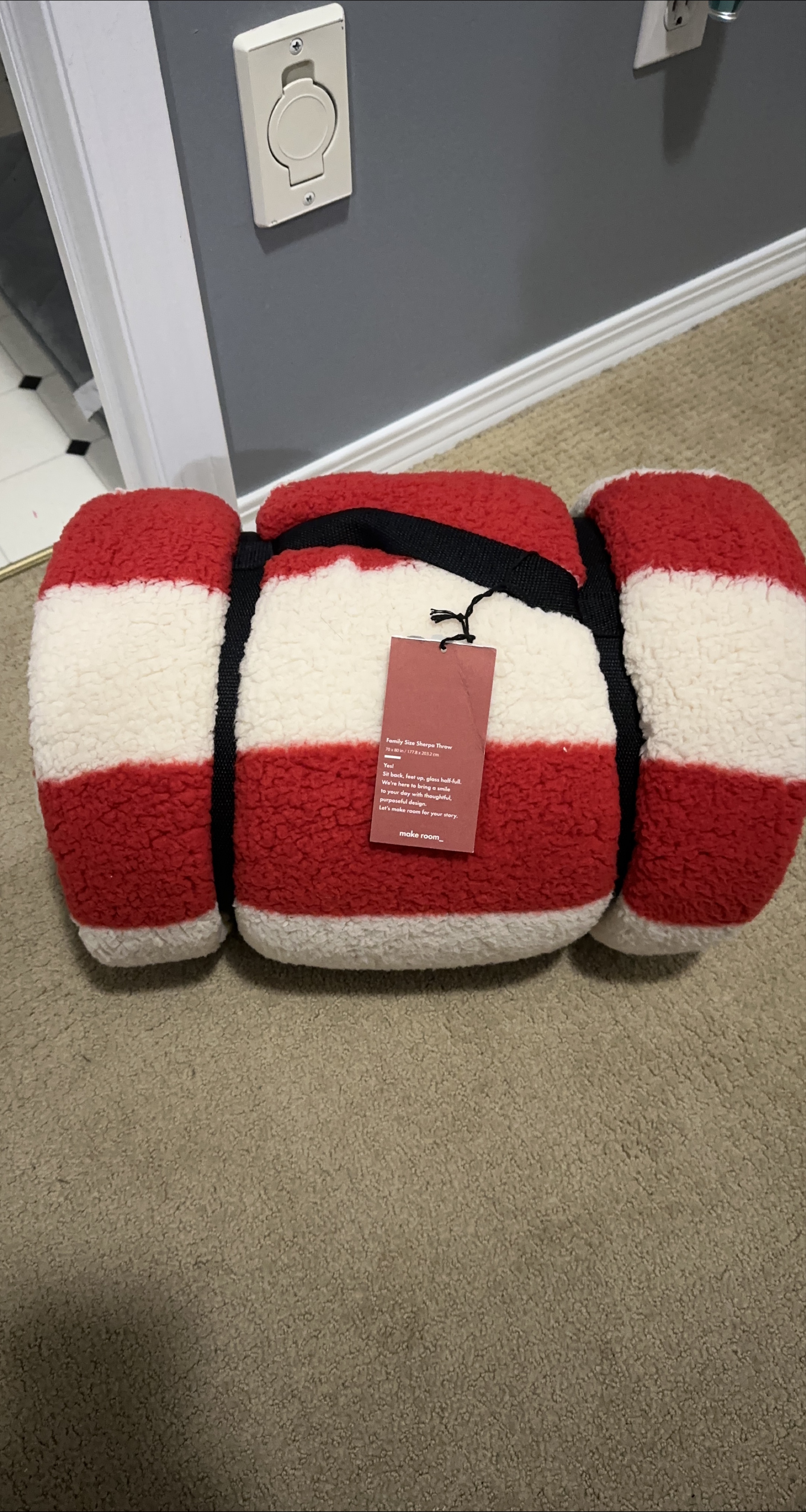 Make Room Family Size Sherpa Throw thumbnail