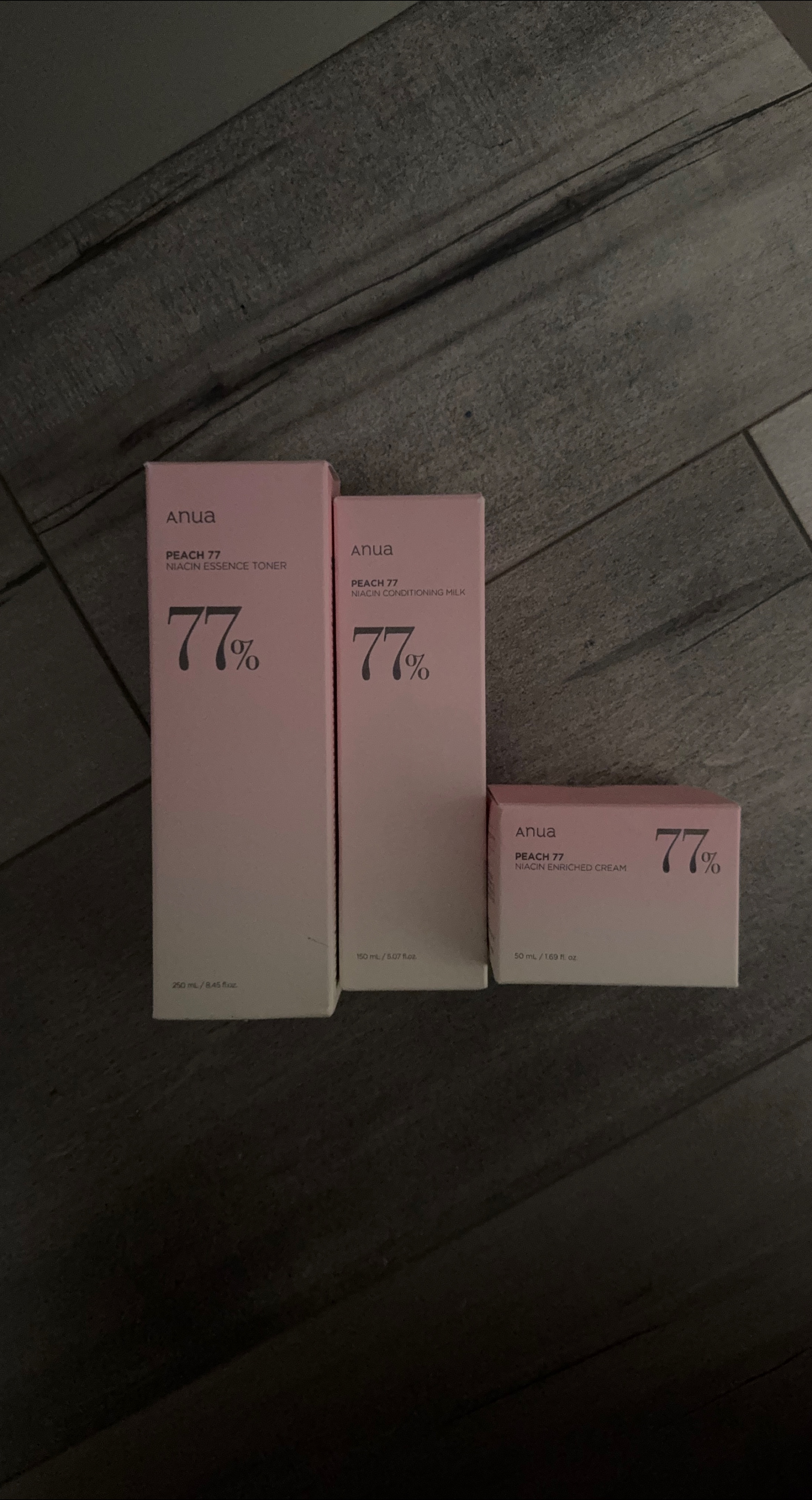 Anua Peach 77% Niacin Essence Toner, Milk, Cream Set thumbnail