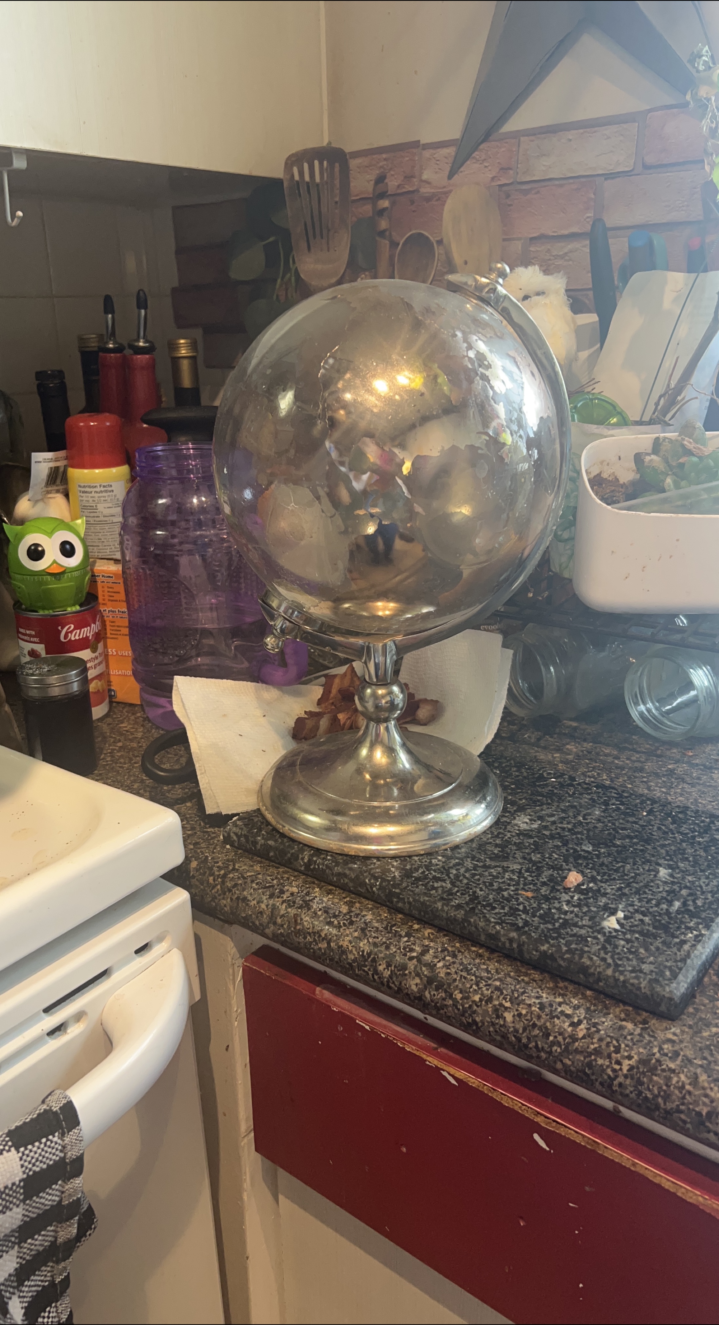 Silver Decorative Globe thumbnail