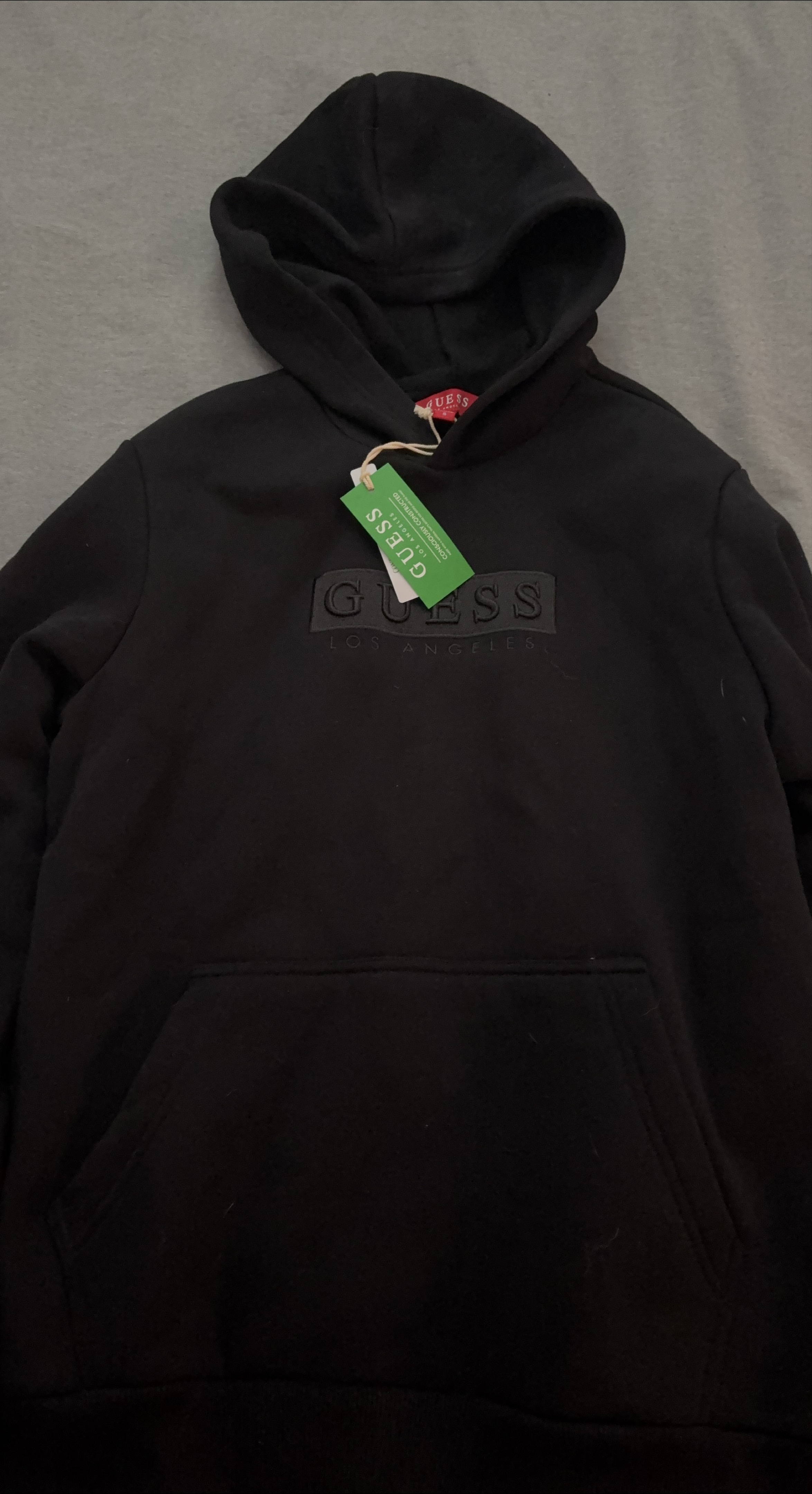 New Guess Los Angeles Black Hoodie - Size S thumbnail
