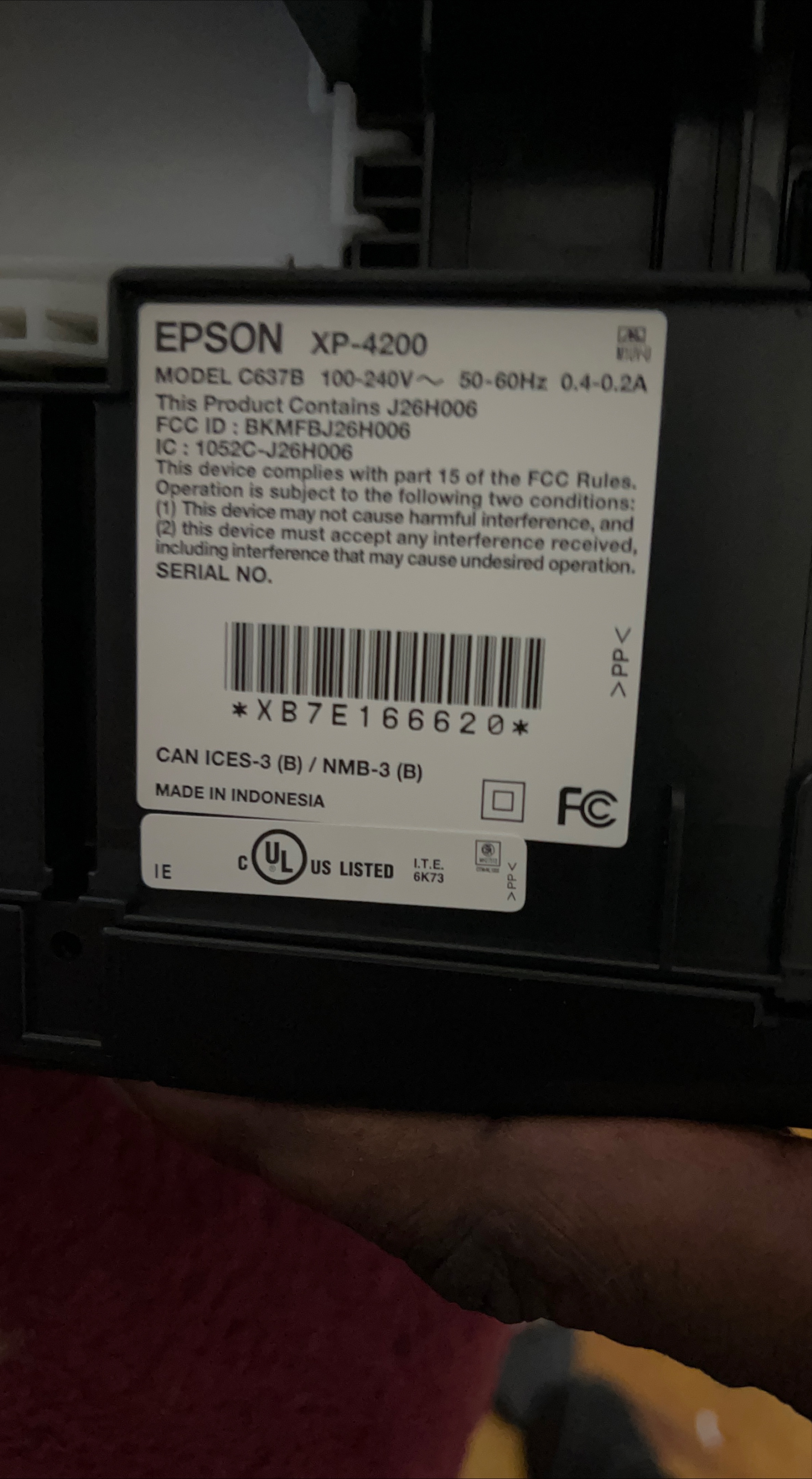 Epson Expression Home XP-4200 Printer thumbnail