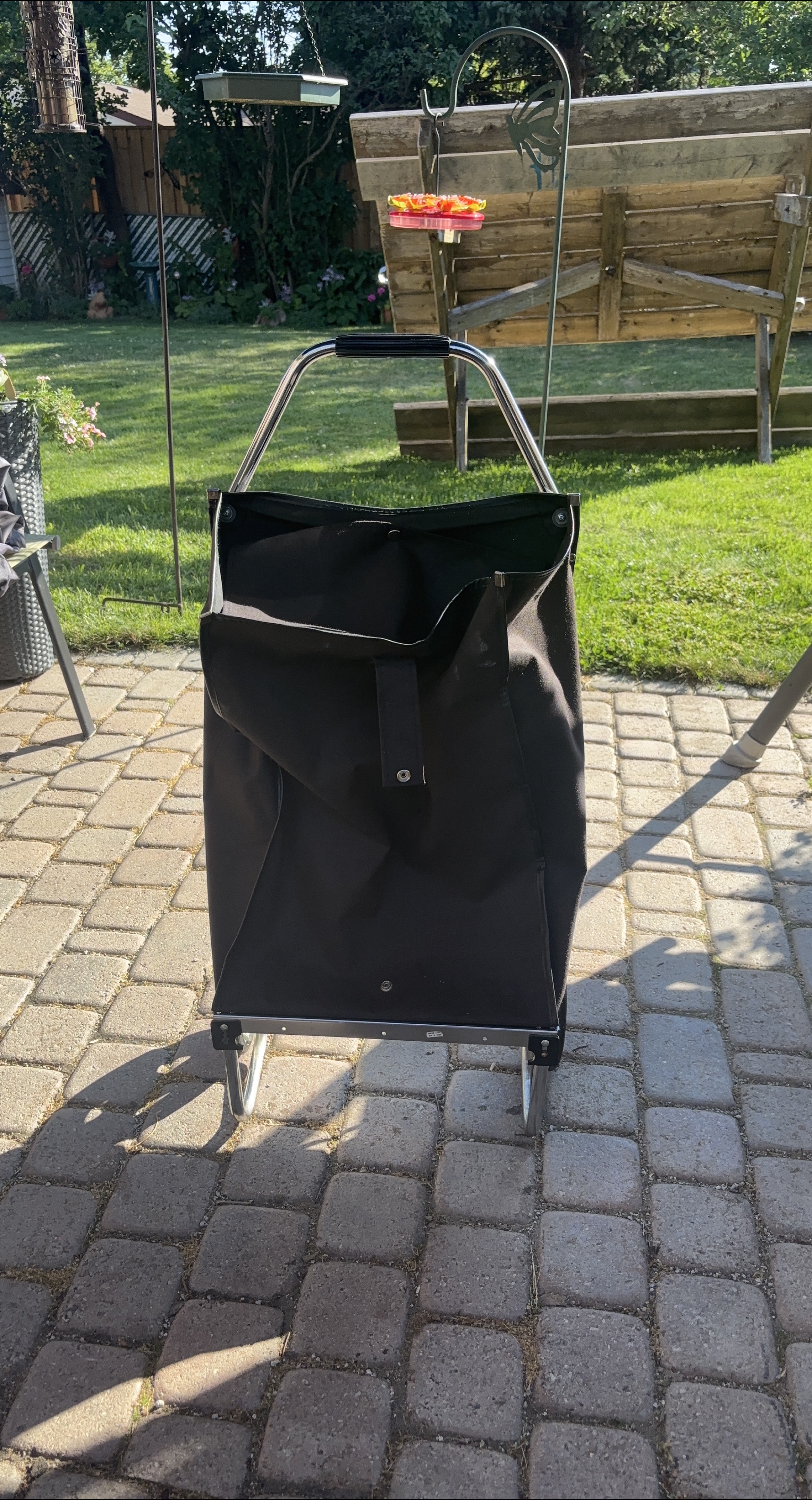 Black Folding Shopping Cart thumbnail