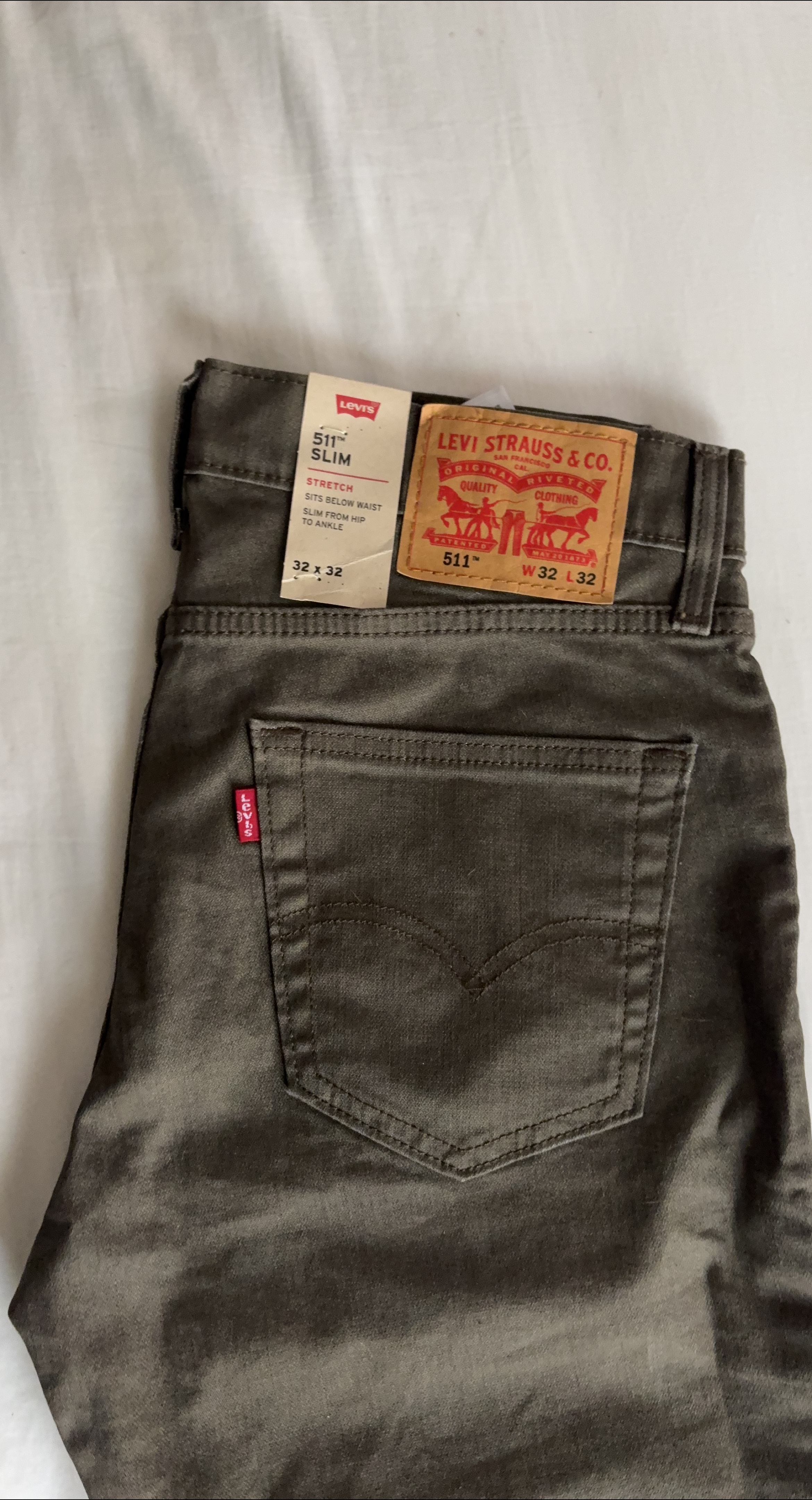 New Levi's 511 Slim Stretch Jeans 32x32