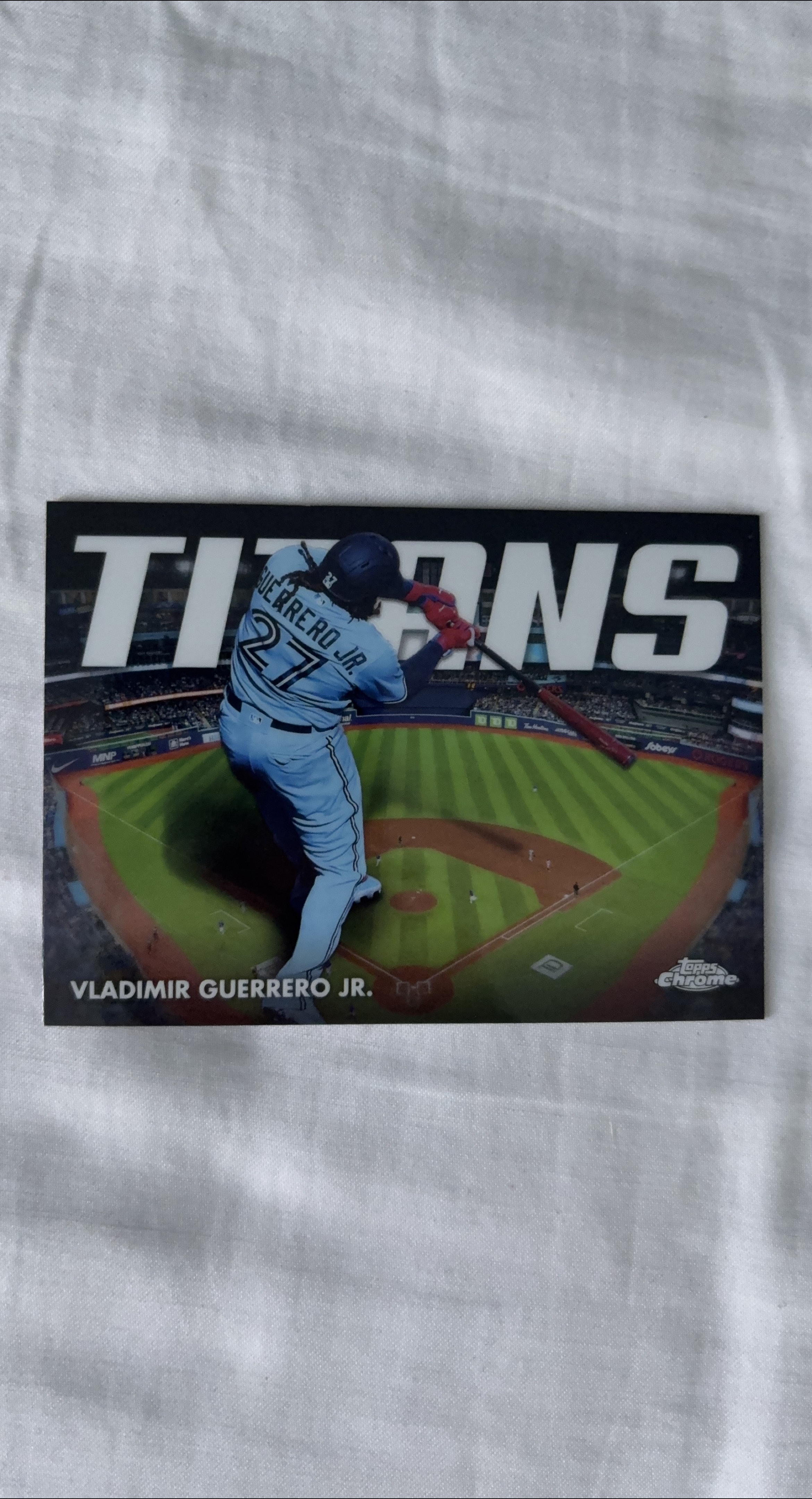 Vladimir Guerrero Jr. Topps Chrome Baseball Card