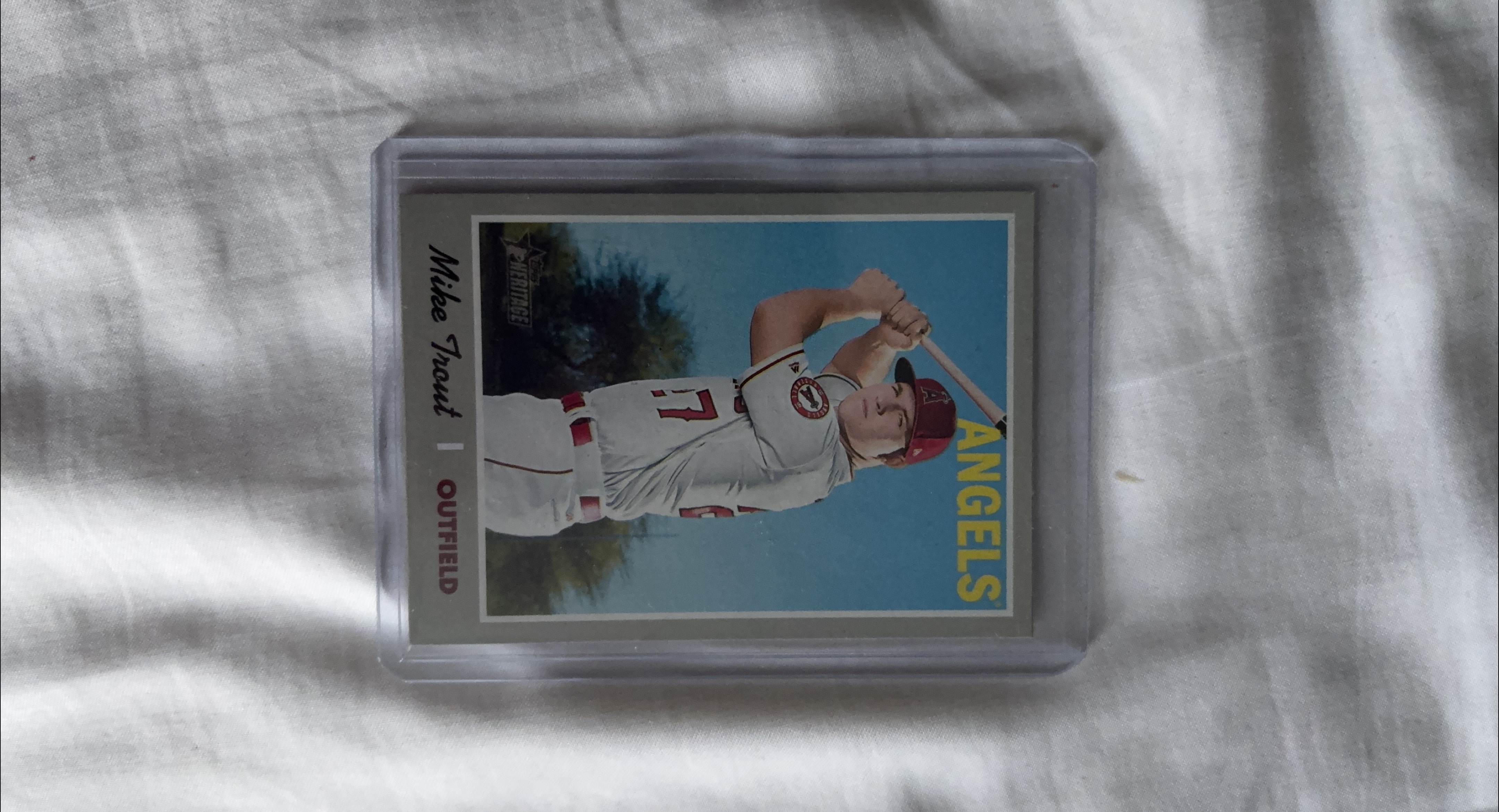 Mike Trout 2023 Topps Heritage Baseball Card